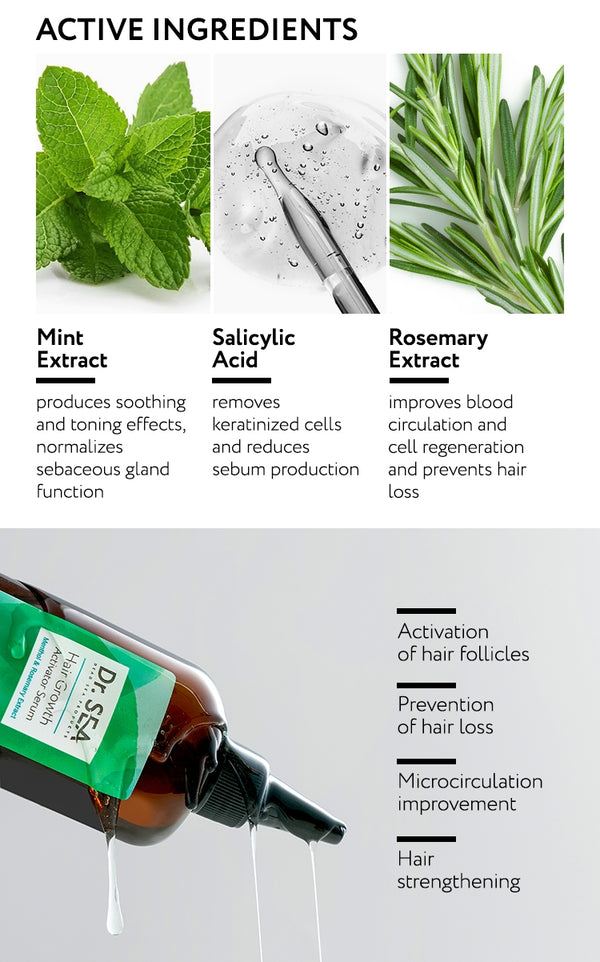  DR. SEA - Serum Activator for hair growth with menthol and rosemary extract、mySite、elrpsem3k
