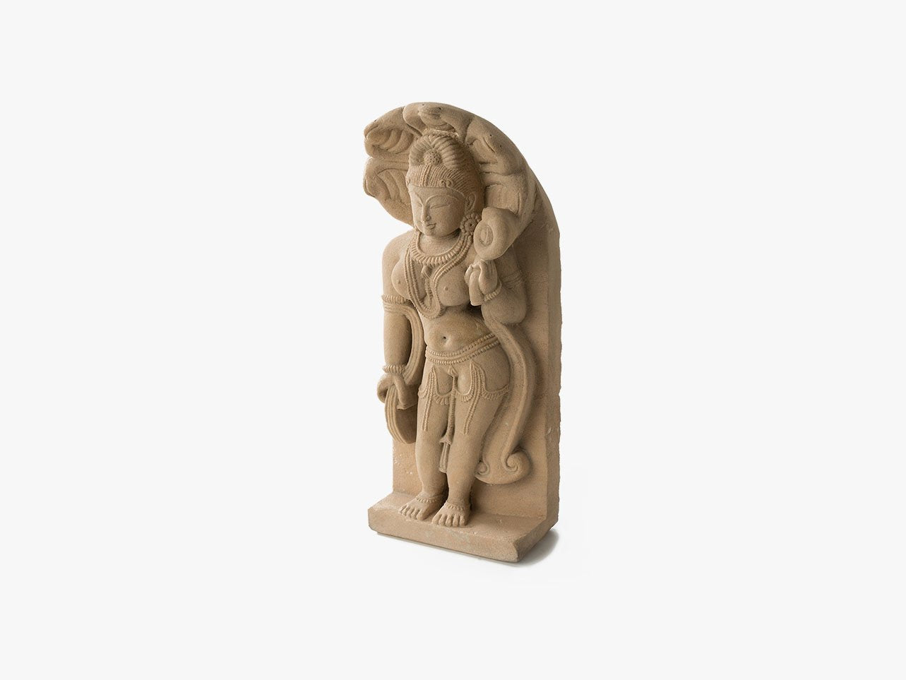 Goddess Manasa - Sandstone (Medium, 43cm)、mySite、topwebapps