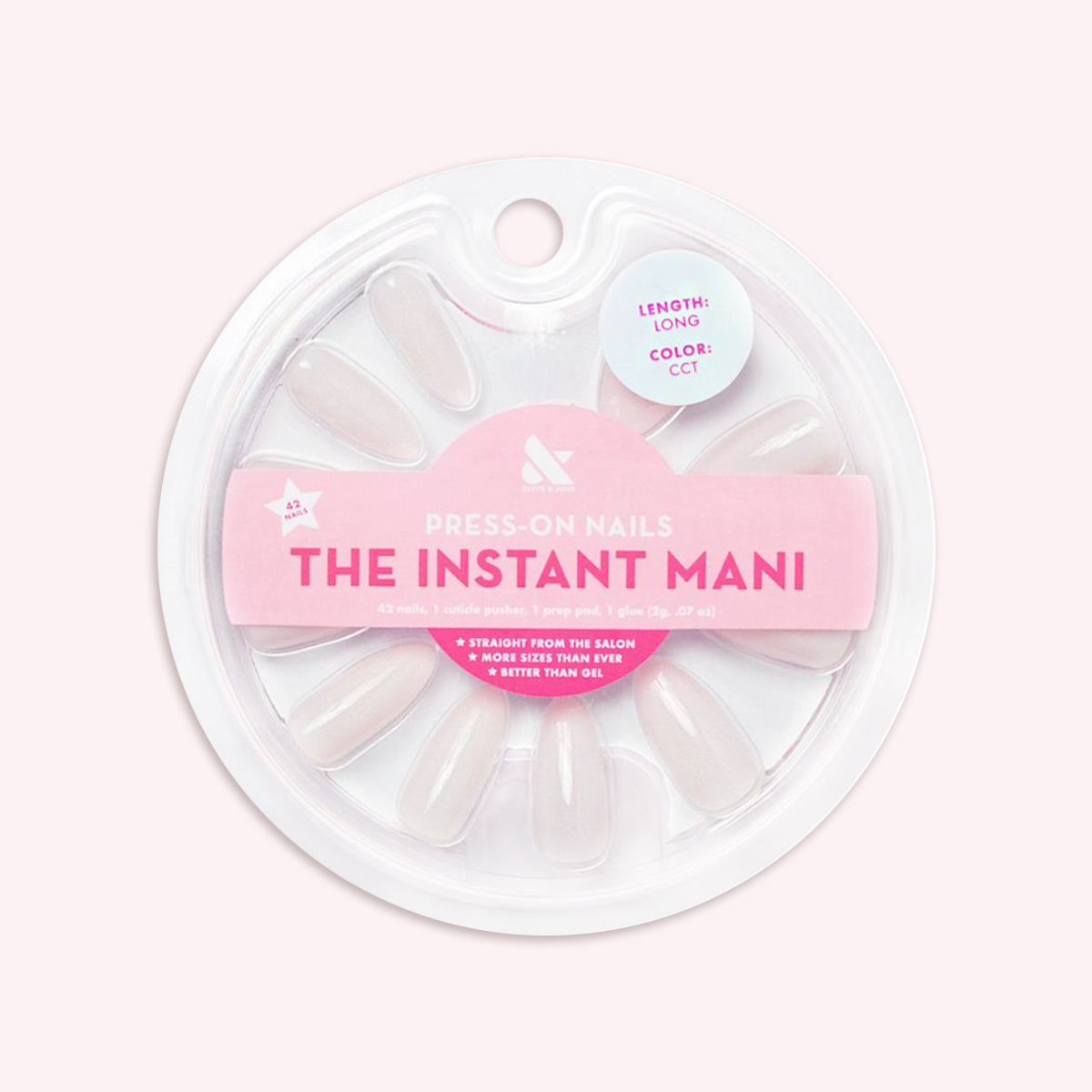 CCT - Press-On | Long | Almond - Part of Set、mySite、solidvoid