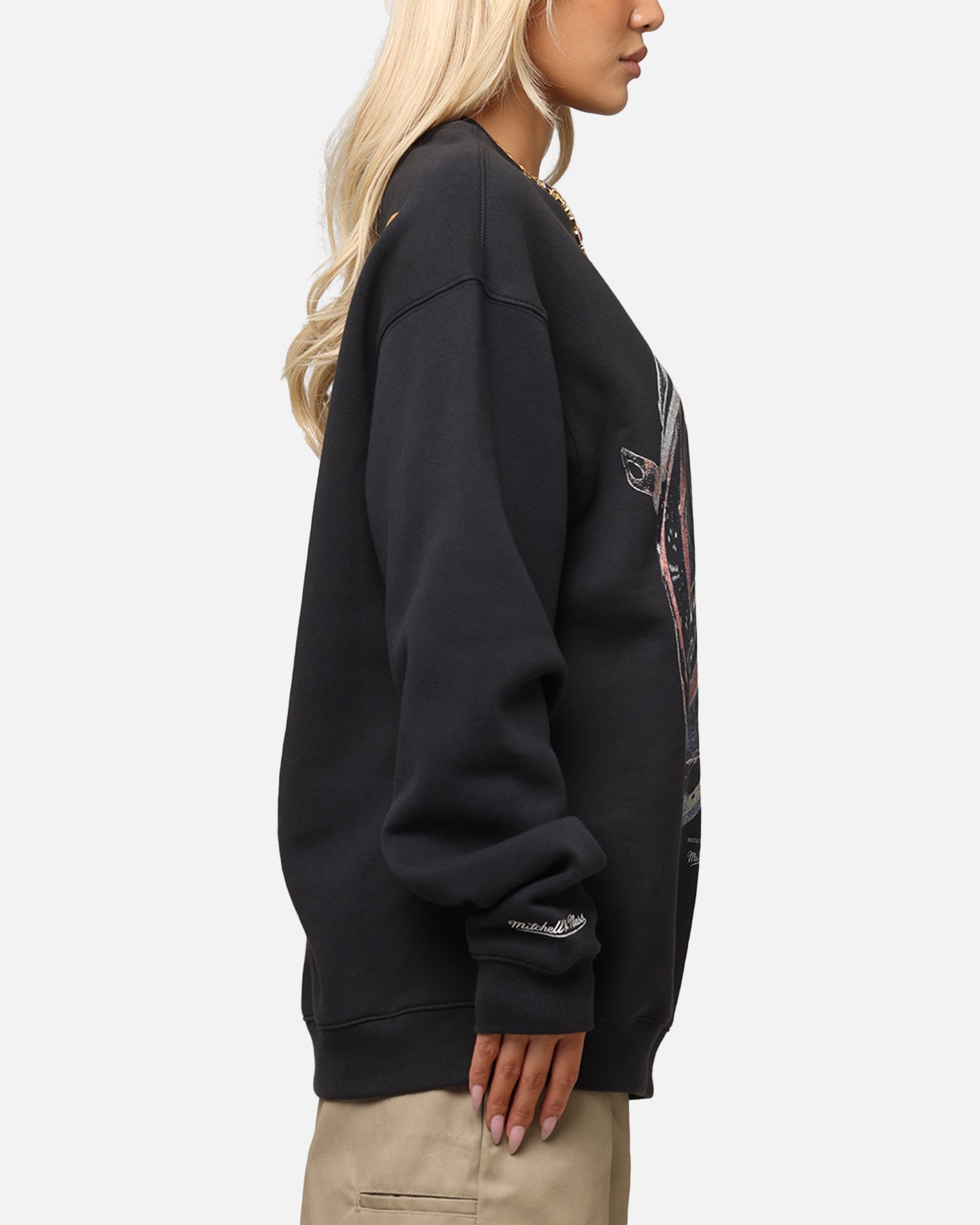 Mitchell & Ness X Mclaren Oscar Piastri Helmet Crewneck Faded Black、mySite、zt4zffjzw