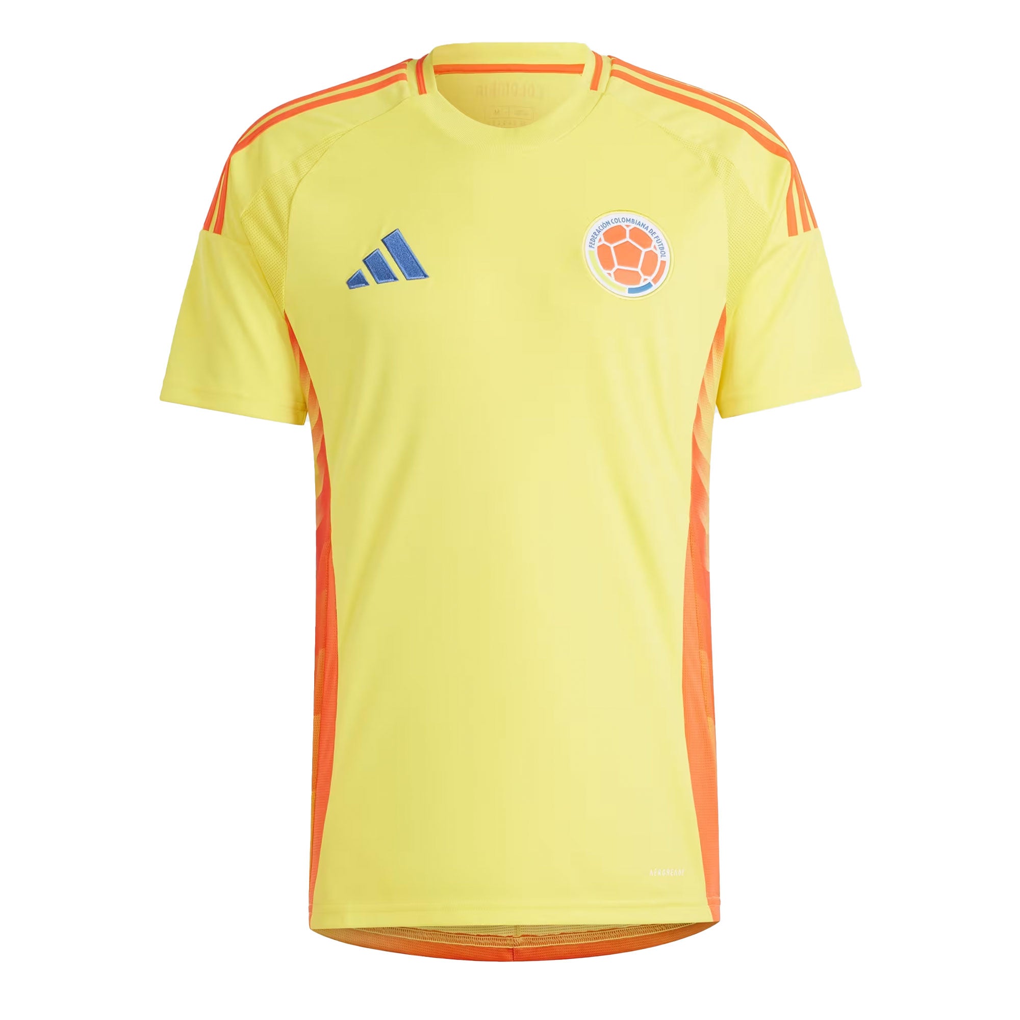 adidas Men's Colombia 2024/25 Home Jersey Yellow、mySite、noshort