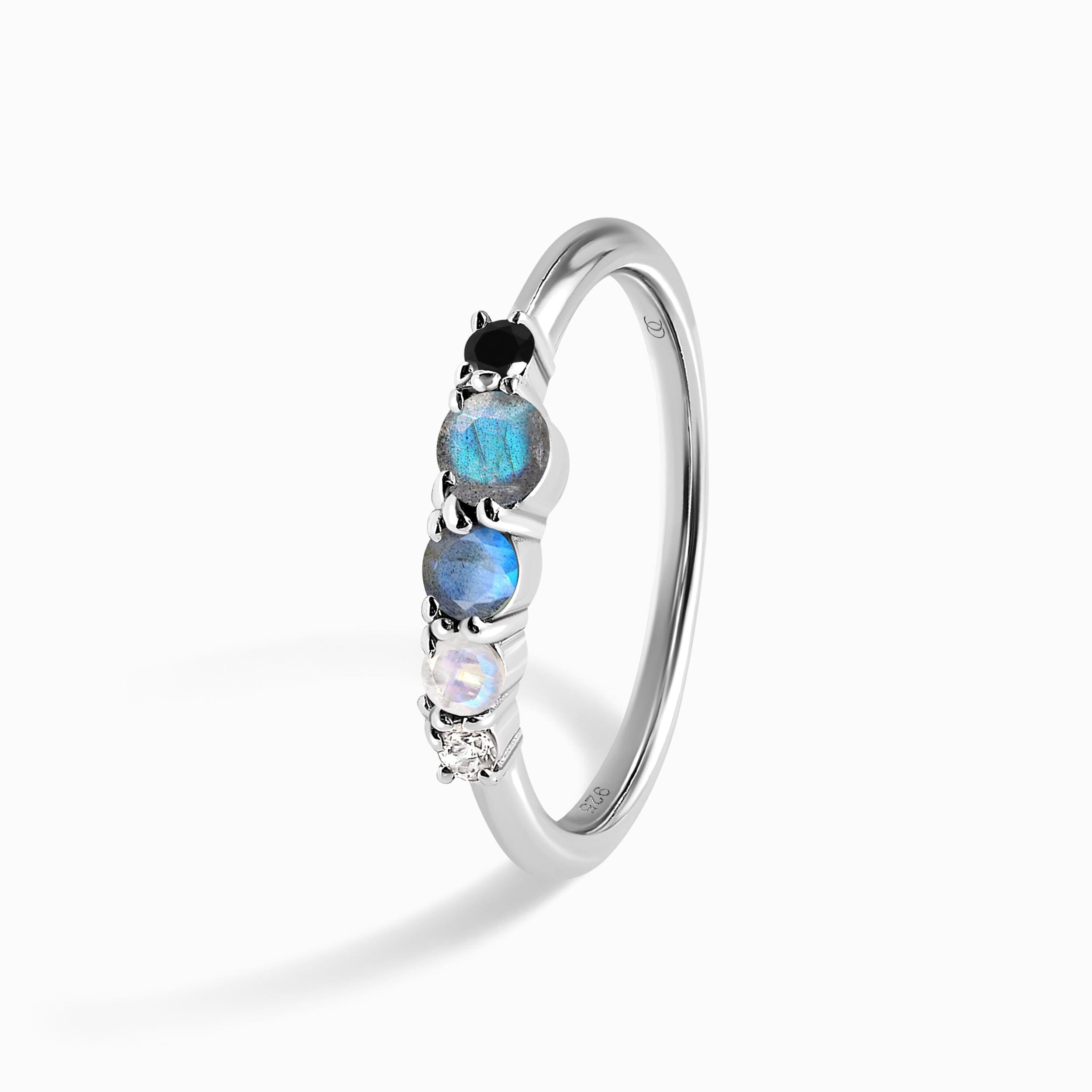 Black Obsidian Labradorite Ring - Rain、mySite、hinf8tx79