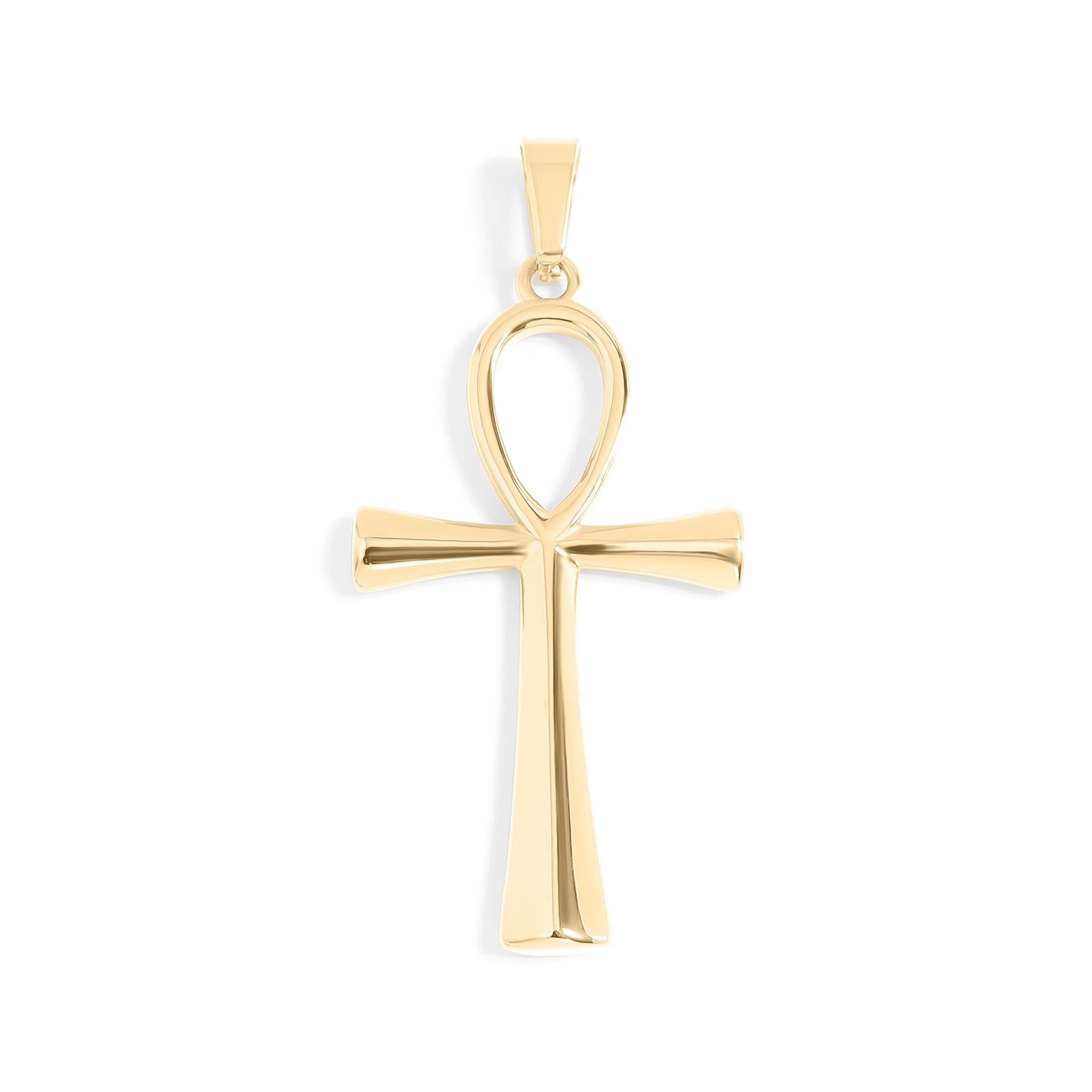 18K Gold PVD Stainless Steel Small Ankh Charm / PDL0257、mySite、dreamappss