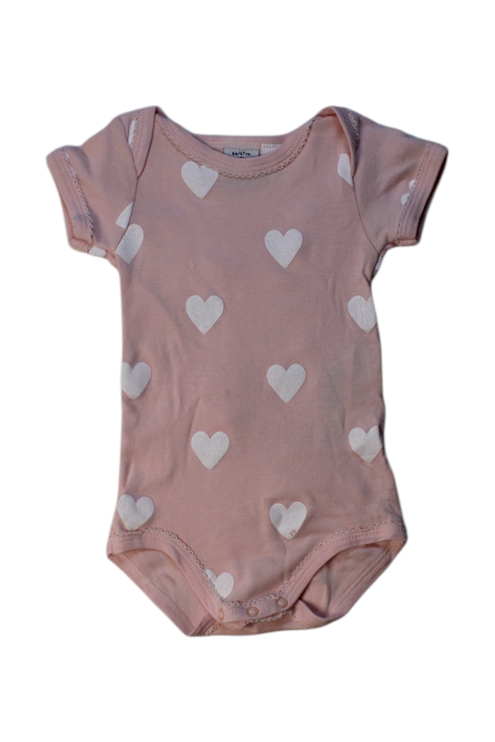 Petit Bateau Heart Pattern Bodysuit 3-6M、mySite、g9winljtr