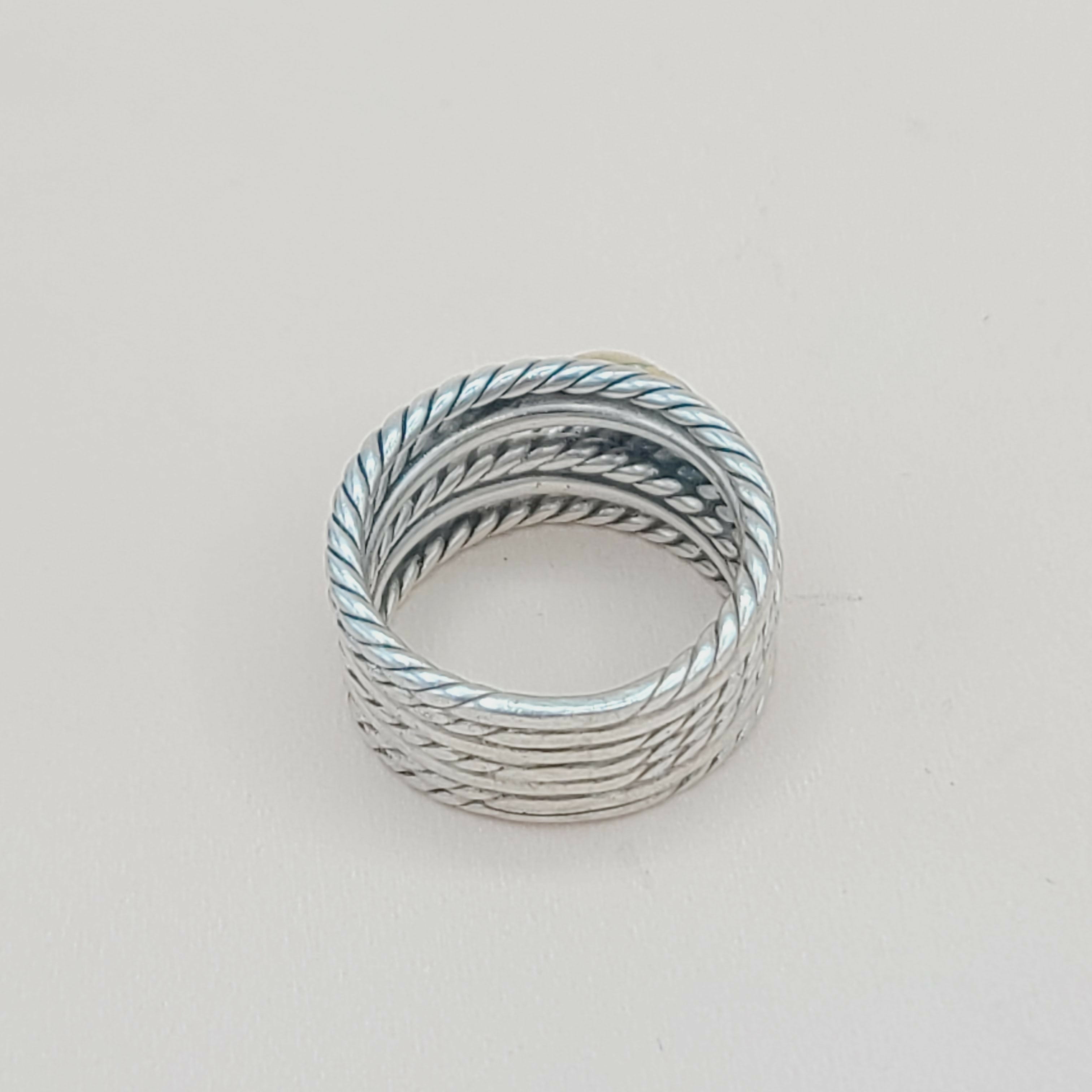 David Yurman Double X Crossover Ring 18K Gold、mySite、hinf8tx79