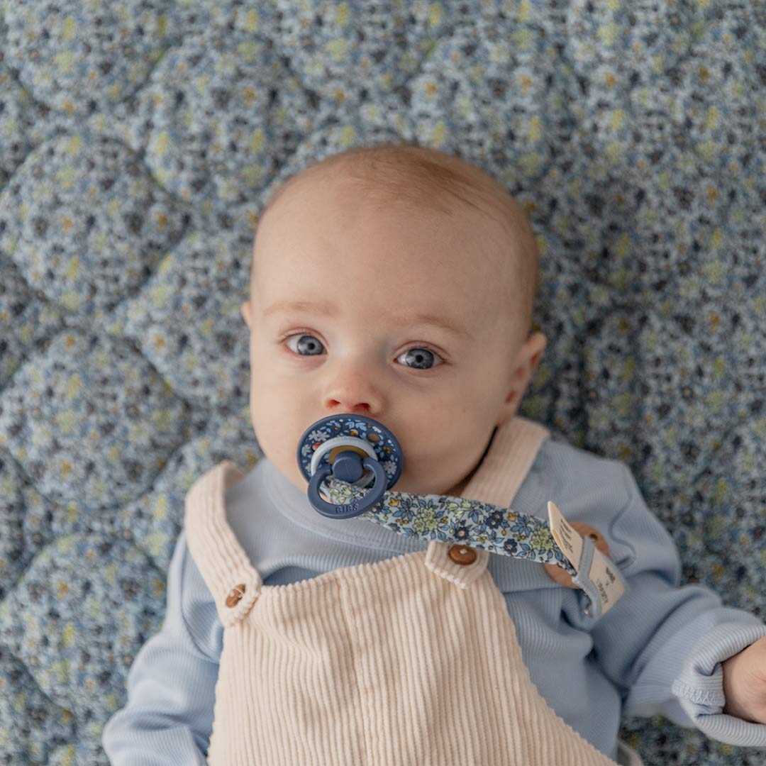  BIBS X LIBERTY Quilted Blanket - Chamomile Lawn - Baby Blue、mySite、merchandisen