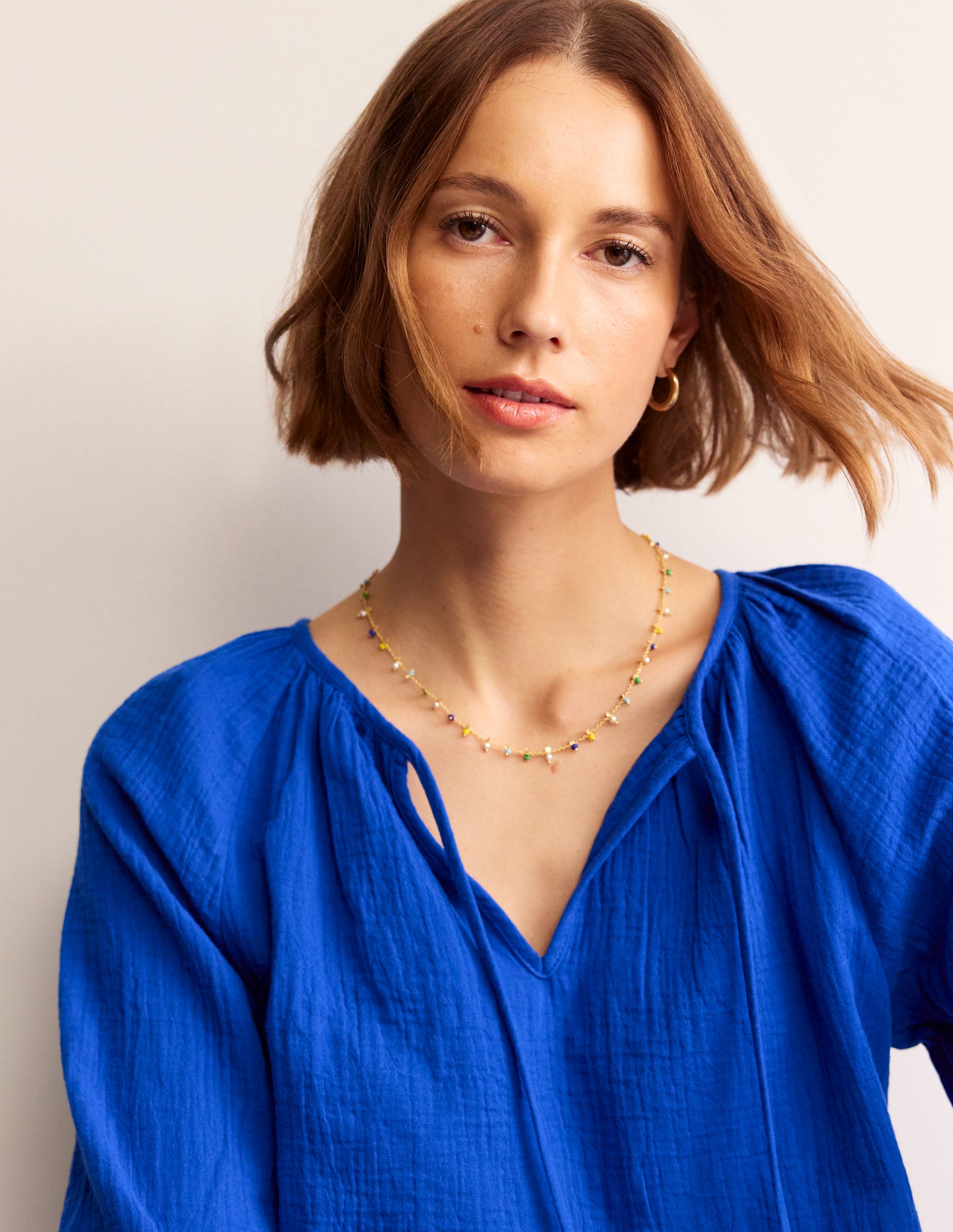  Layering Disc Necklace-Blue Multi、mySite、ashleygrahame