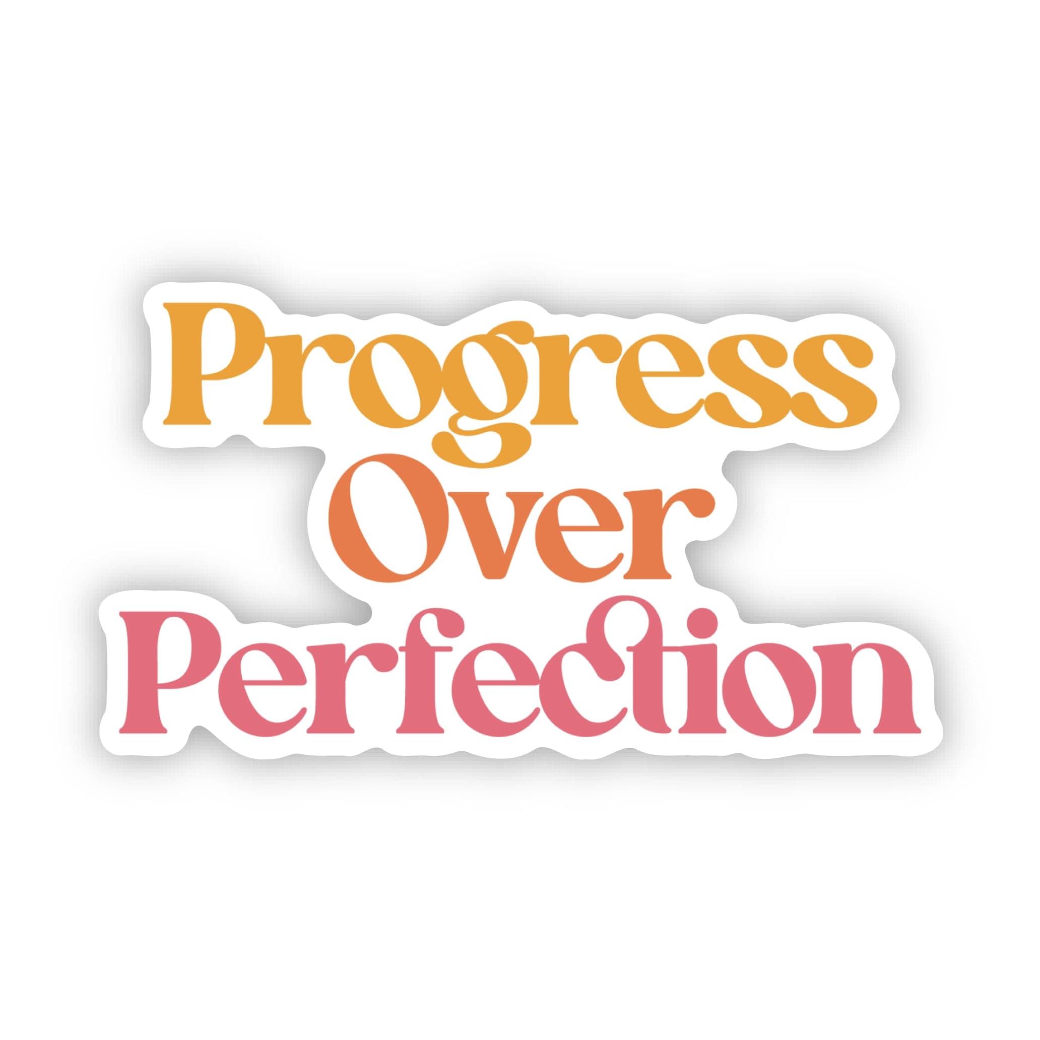  Progress Over Perfection Text Sticker、mySite、elrpsem3k