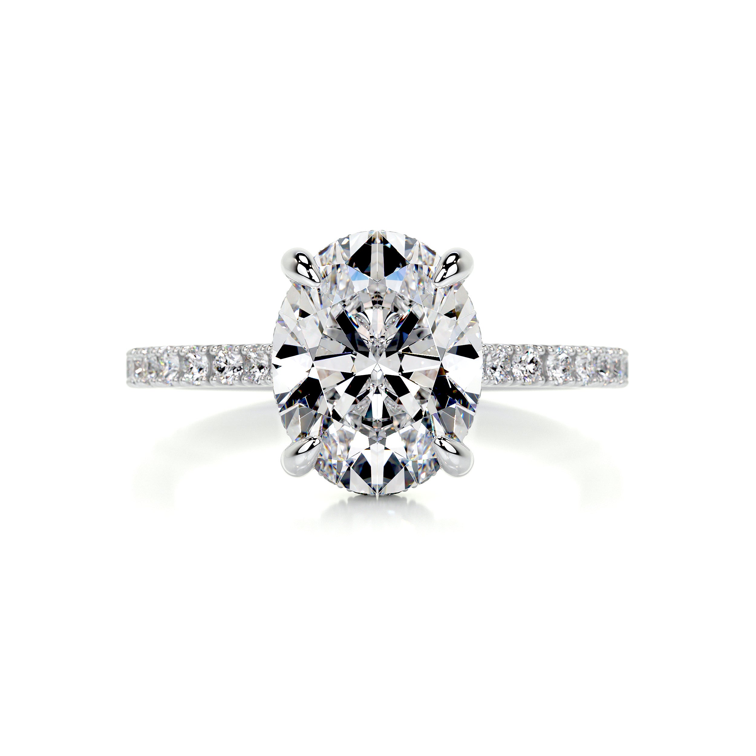 Dionne Moissanite & Diamond Ring -14K White Gold、mySite、hinf8tx79