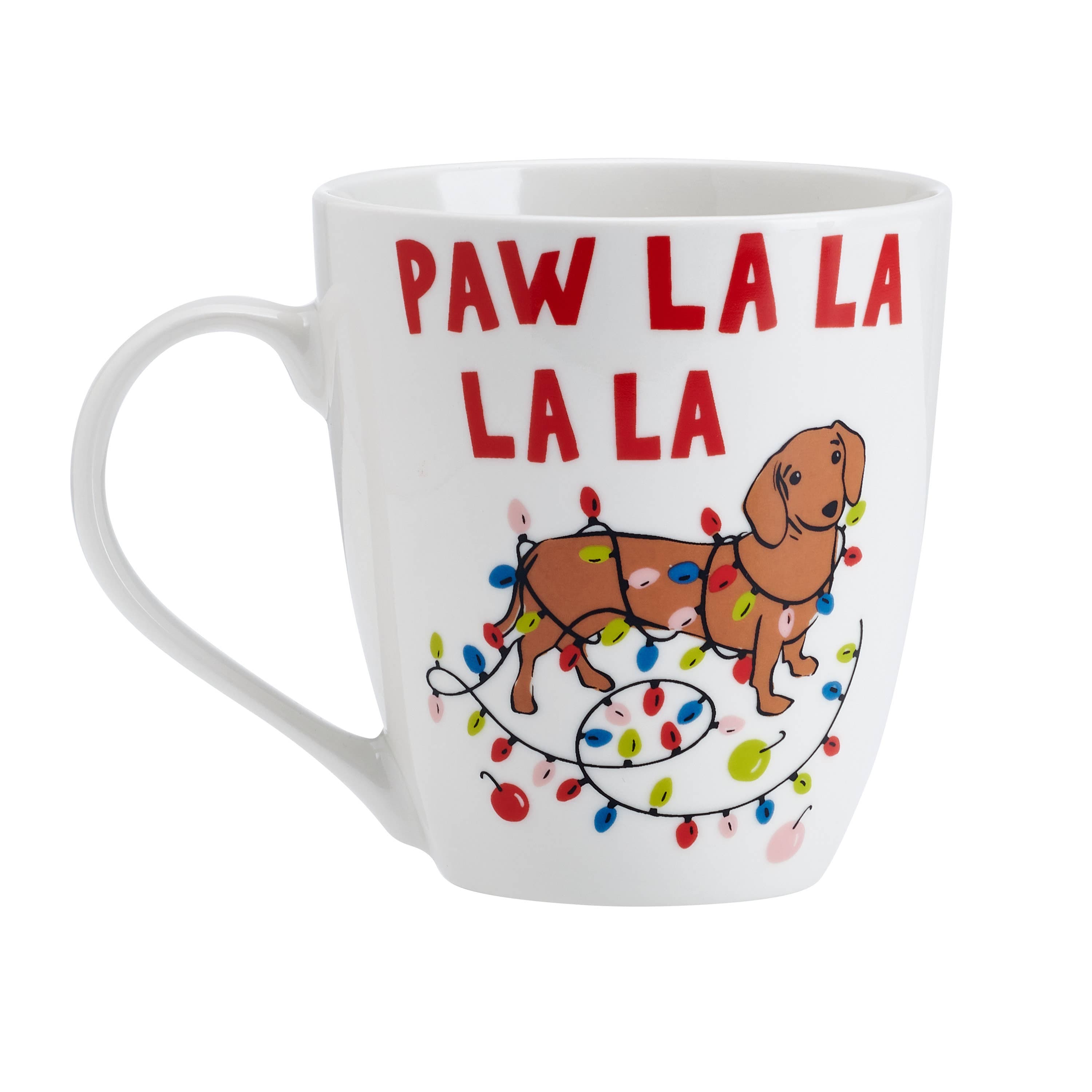 Pfaltzgraff Paw La La La 18oz Holiday Dachshund Barrel Mug、mySite、g9winljtr