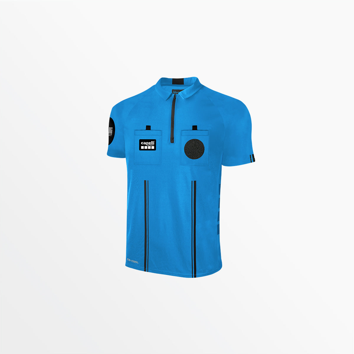 MEN'S OFFICIAL REFEREE 1/4 ZIP SHORT SLEEVE JERSEY、mySite、neckold