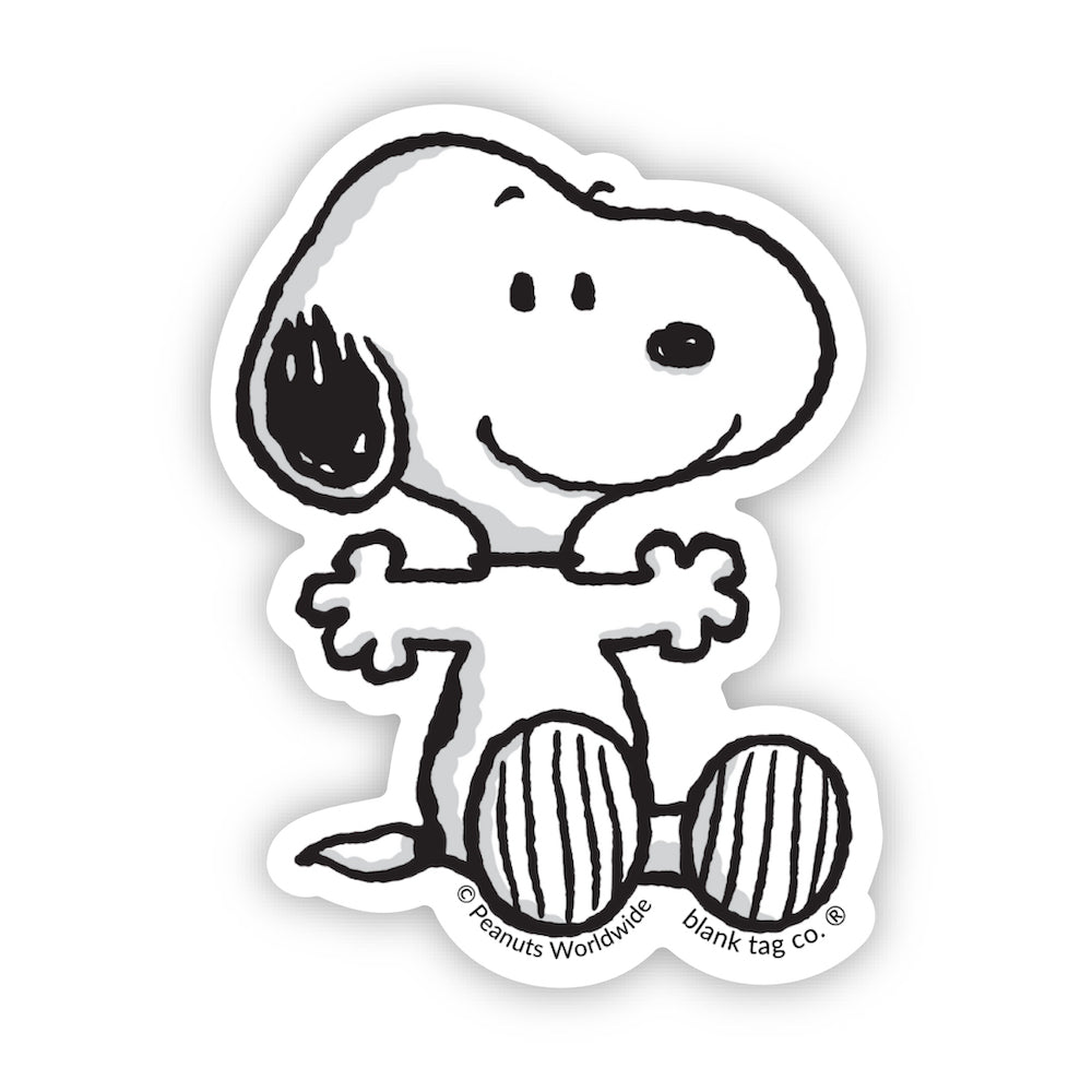  The Peanuts Happy Snoopy Vinyl Sticker Decal、mySite、ghnorth