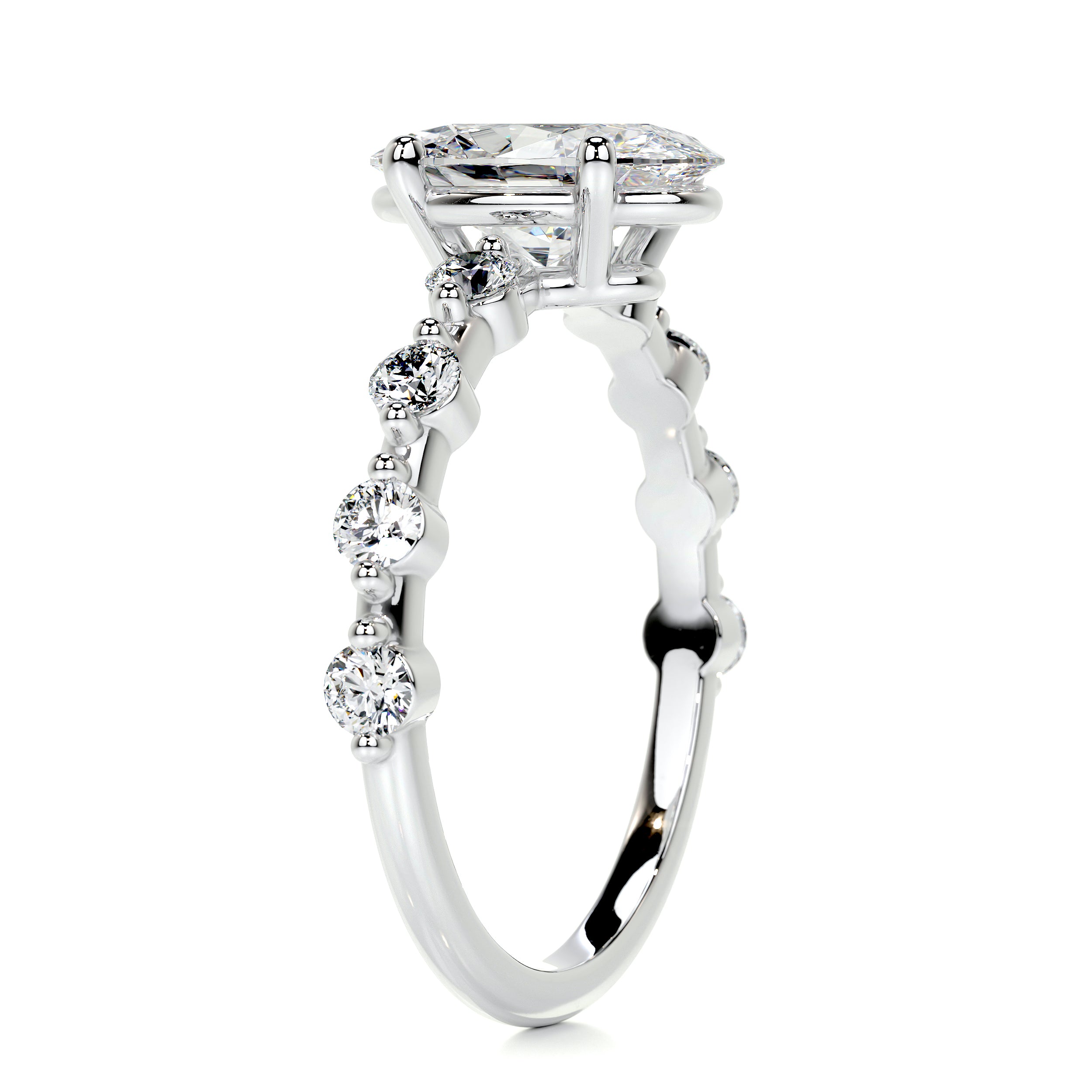 Bell Diamond Engagement Ring -Platinum、mySite、hinf8tx79
