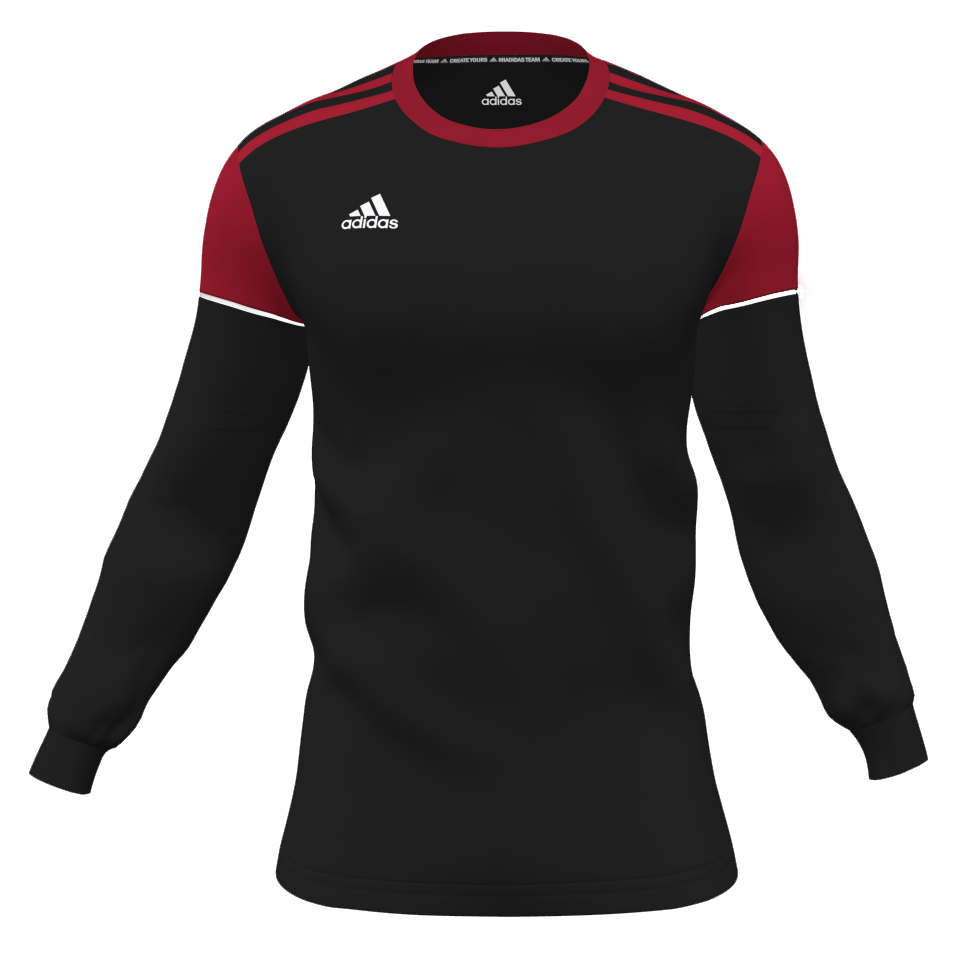adidas mi Squadra 17 L/S Jersey (56ERS) - Black/Red、mySite、noshort