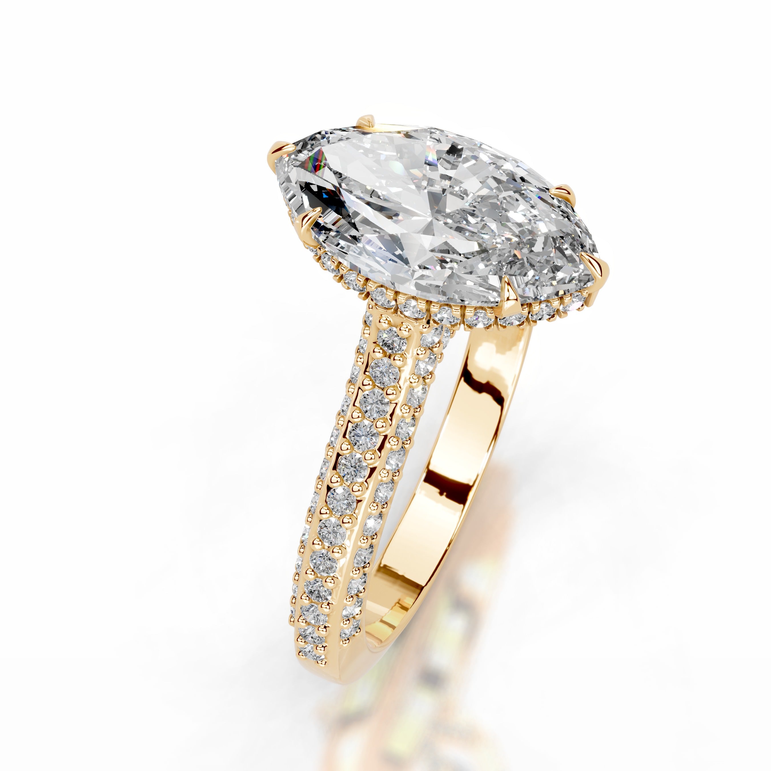 Joana Diamond Engagement Ring - 18K Yellow Gold、mySite、hinf8tx79