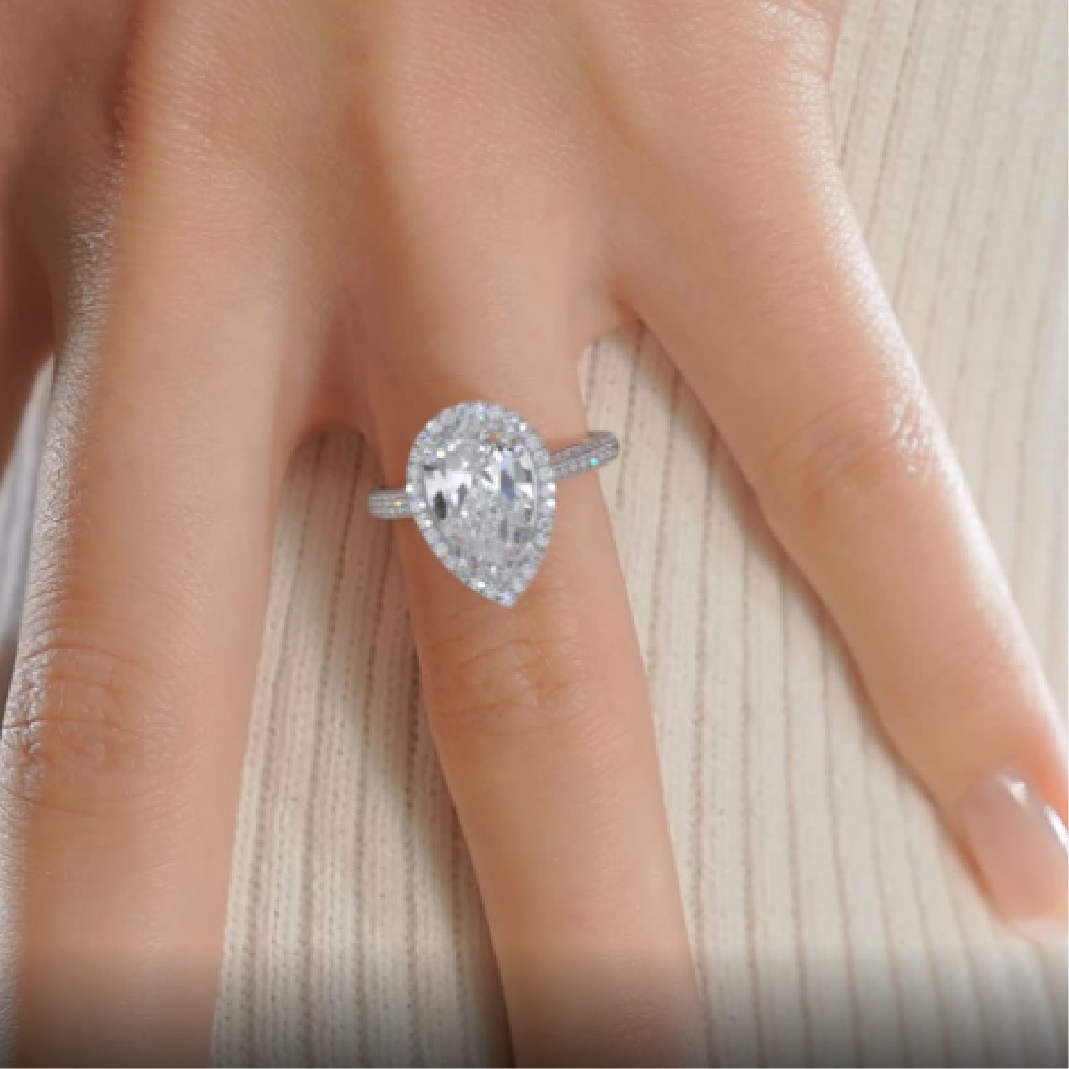 Margarita Diamond Engagement Ring -14K White Gold、mySite、hinf8tx79