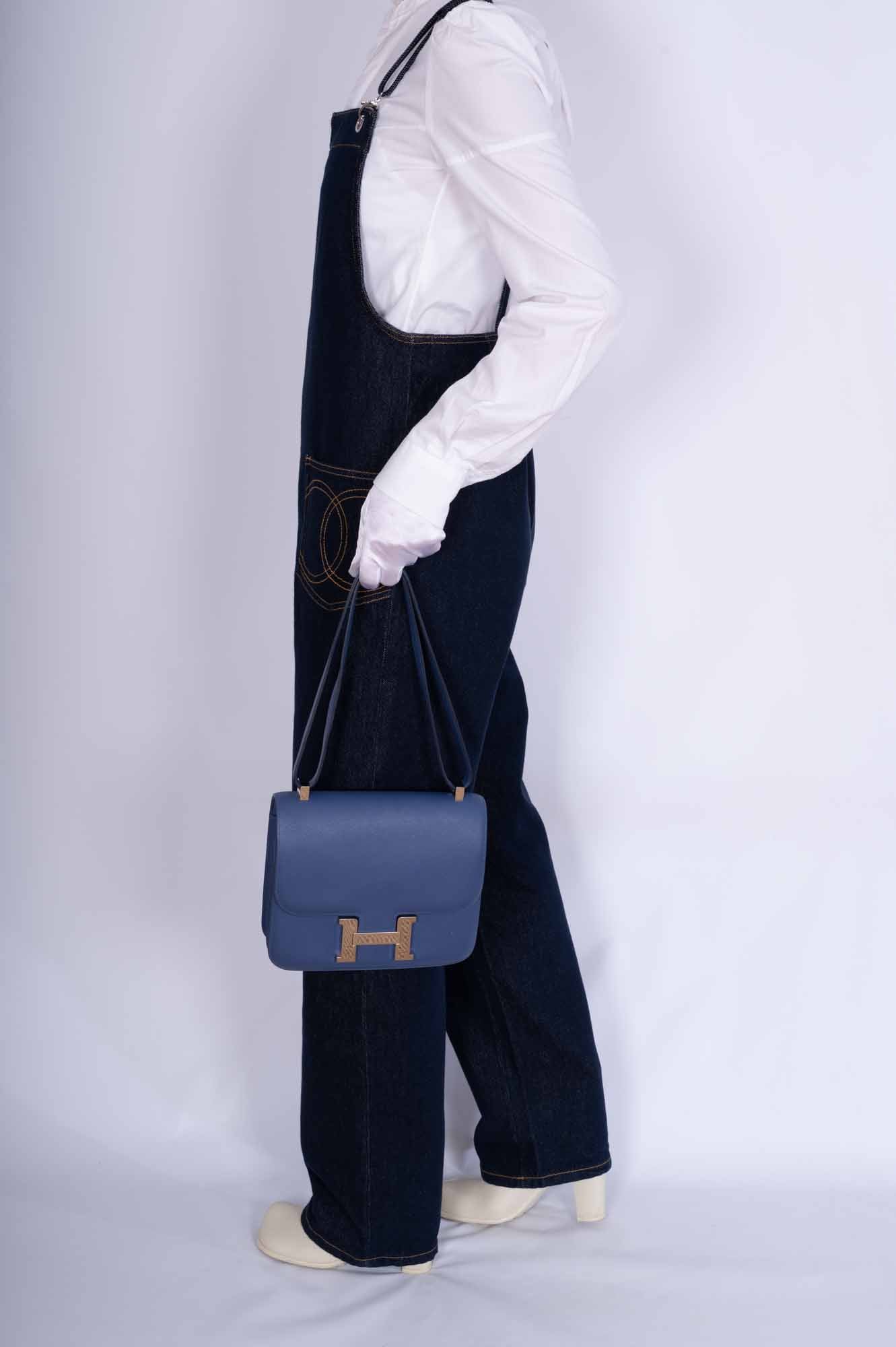 Hermès Constance 24 Bleu Brighton Evercolor Leather Palladium Hardware、mySite、garminoutage.com