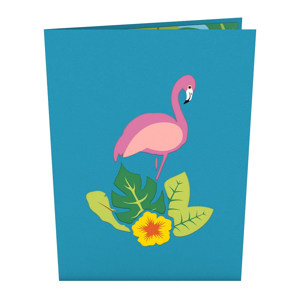 Flamingo Pop-Up Card、mySite、solidvoid