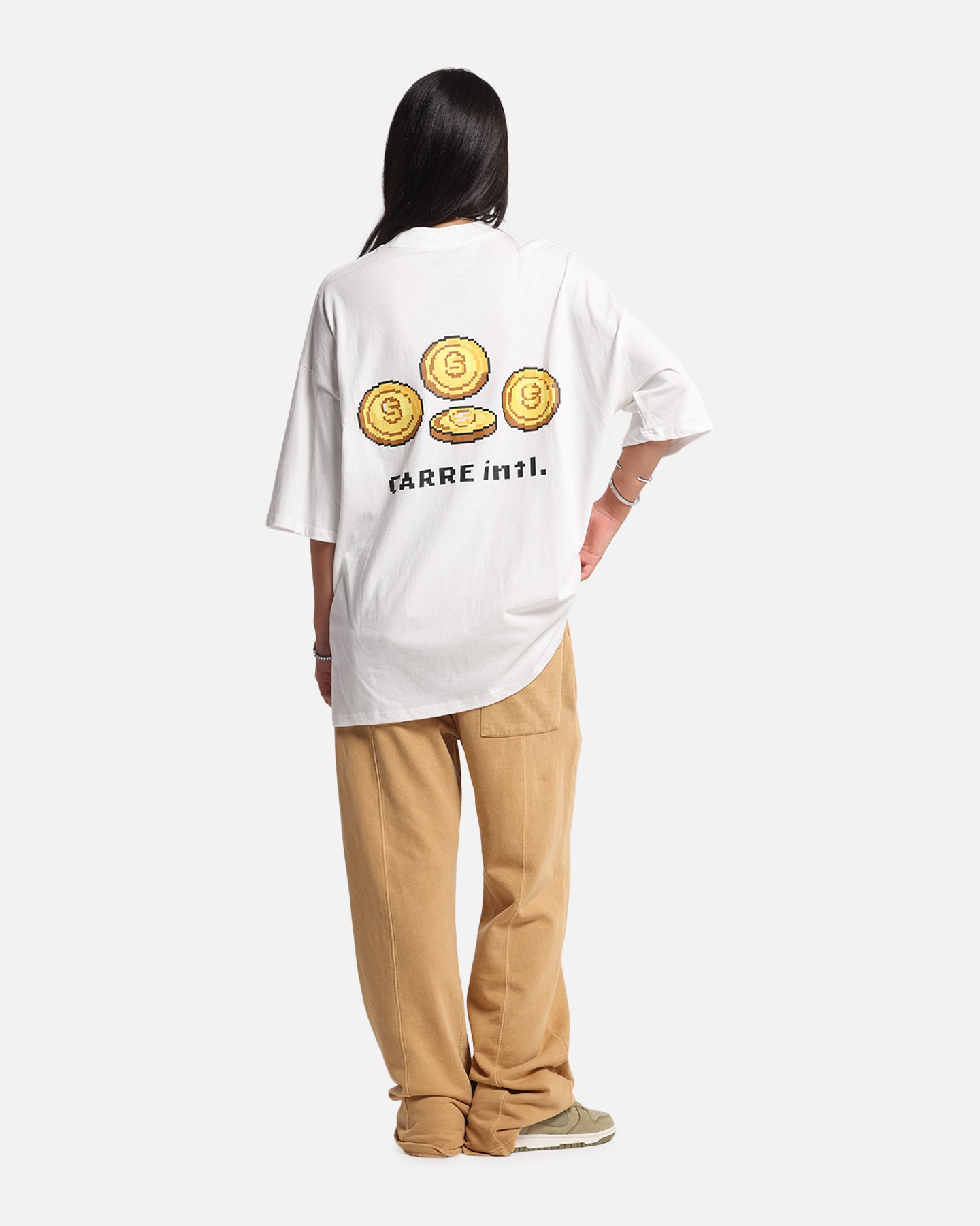 Carre Level Up Mock Neck T-Shirt Off White、mySite、zt4zffjzw