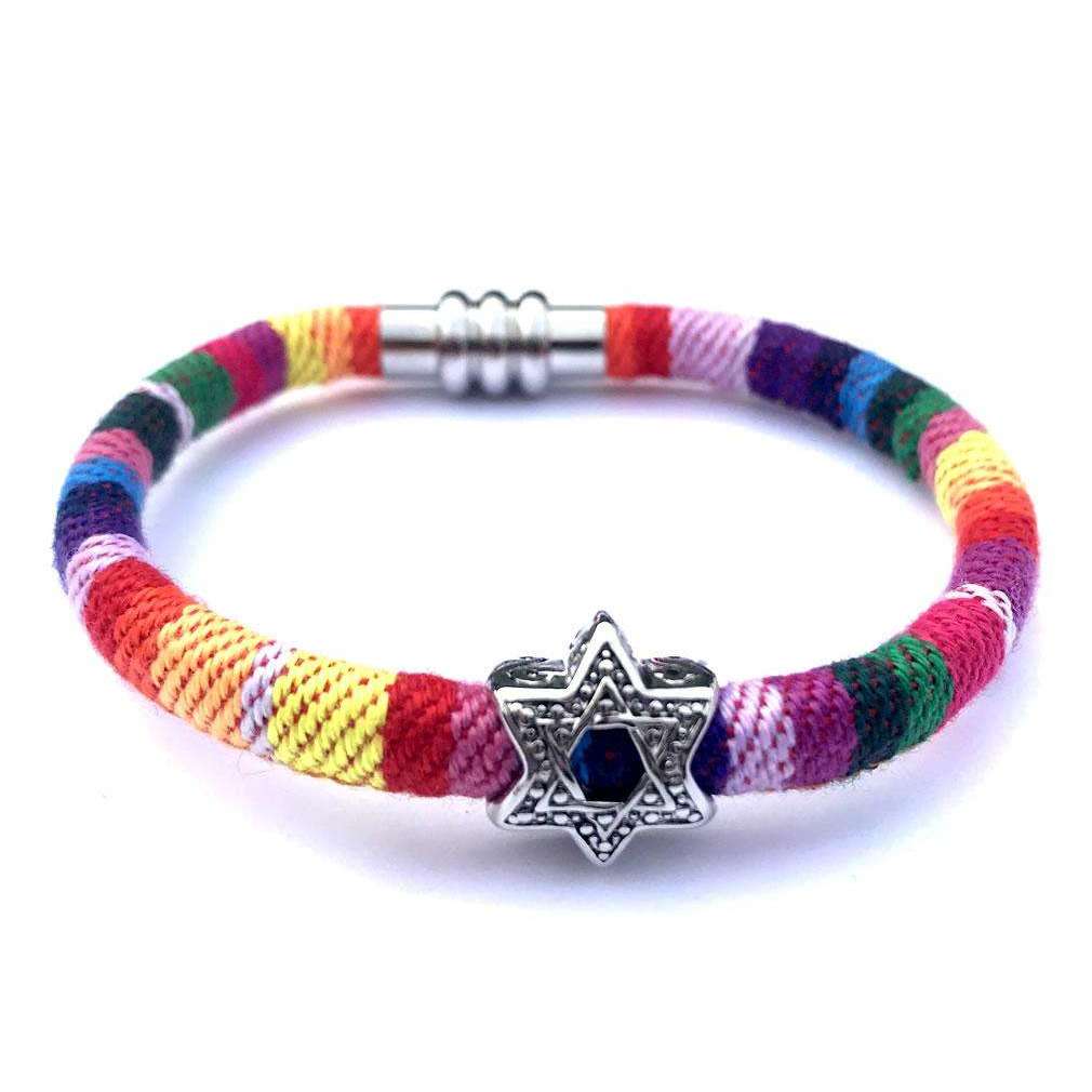 My Tribe Rainbow Star of David Bracelet、mySite、topwebapps