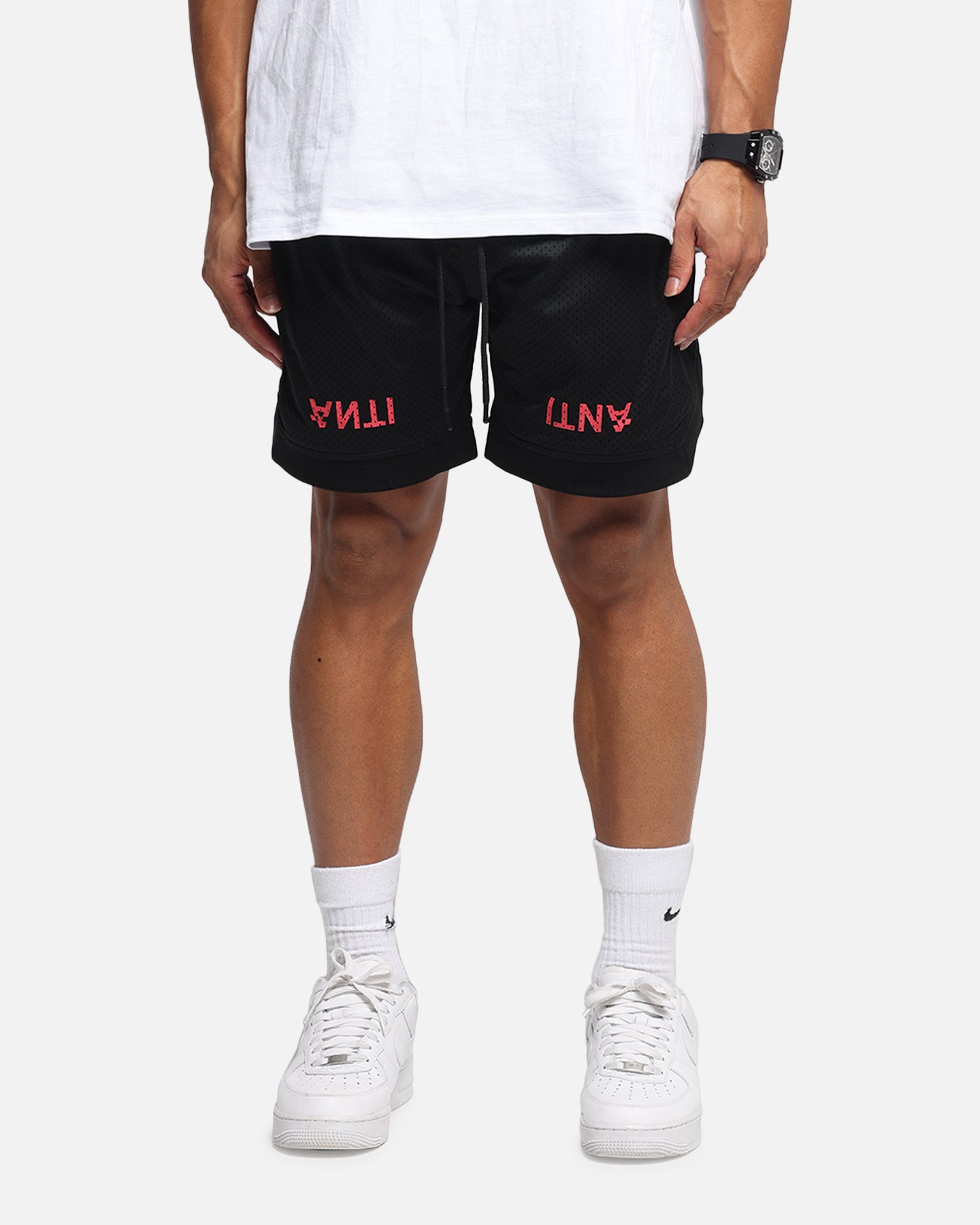 The Anti Order Post Season Basketball Shorts Black/Red、mySite、zt4zffjzw