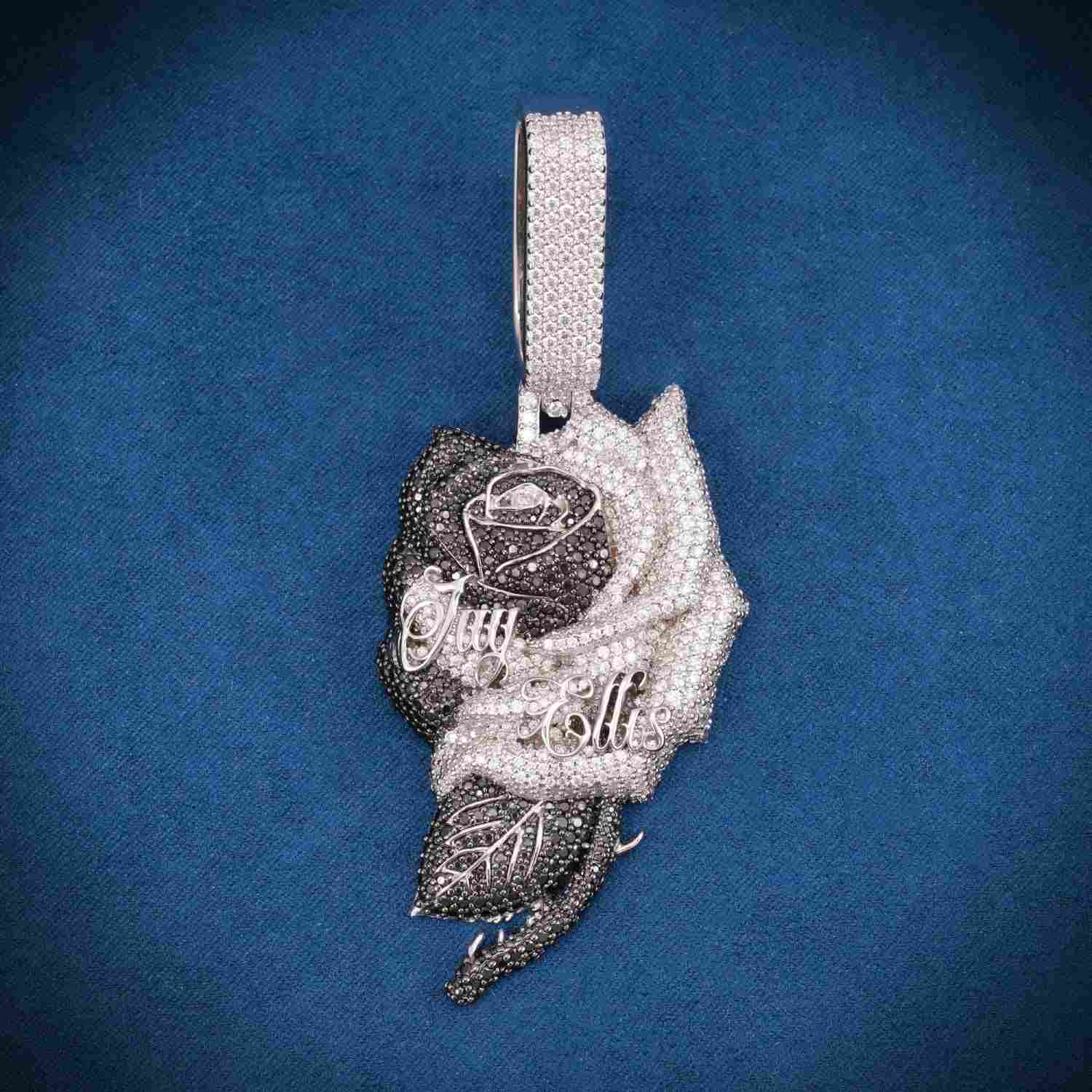 Jay Ellis Custom Moissanite Logo Pendant 14k Gold、mySite、hinf8tx79