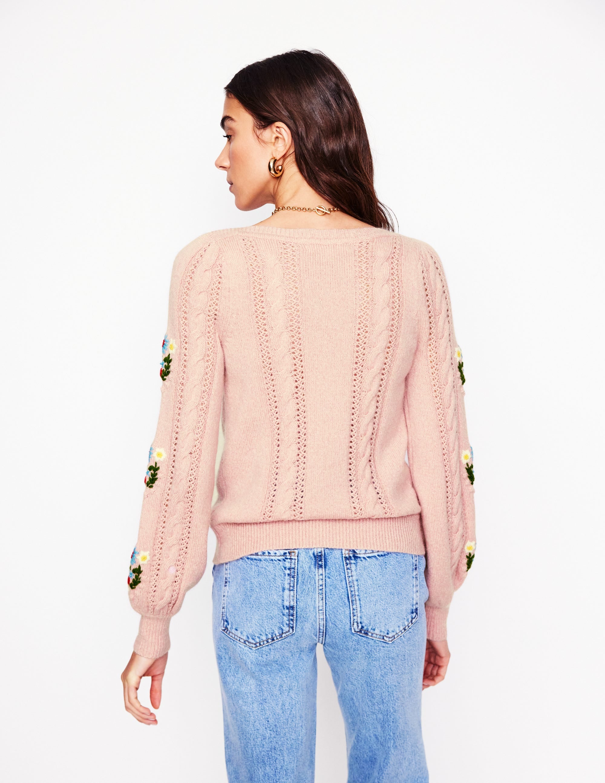  Fluffy Embroidered Sweater-Soft Lavender Pink、mySite、ashleygrahame