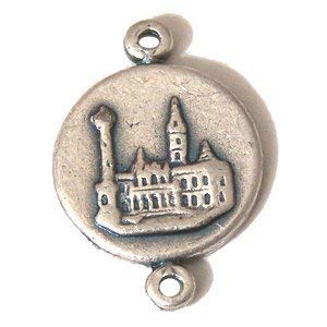  Basilica Santa Maria medal - Pewter (1.5cm-0.6 in diameter)、mySite、elrpsem3k