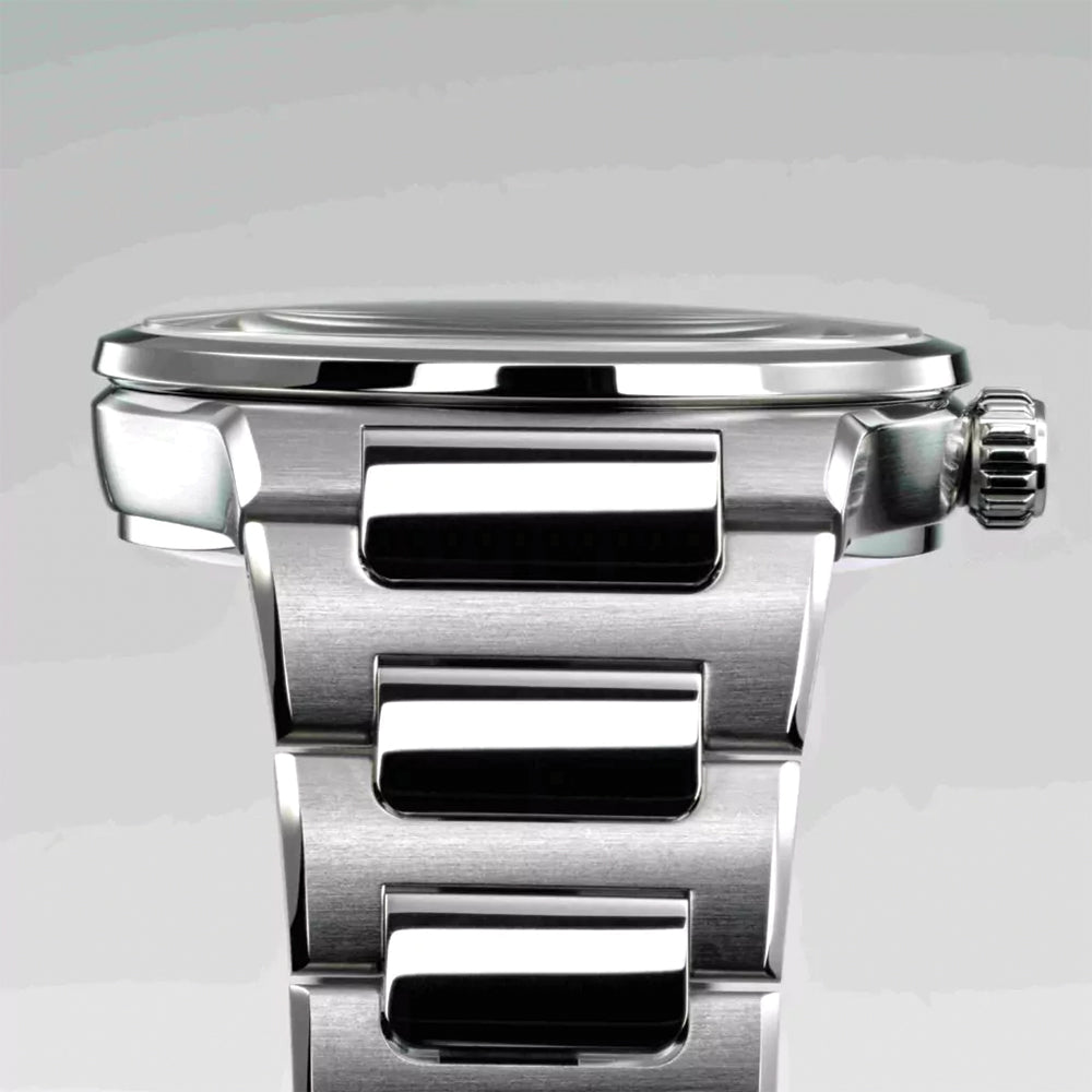  Kaenos Open Date 40mm - Black on Bracelet