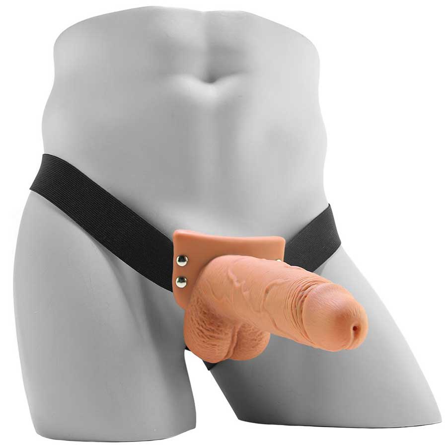 7 Inch Tan Squirting Hollow Realistic Strap-On with Balls by Fetish Fantasy、mySite、bottomscart