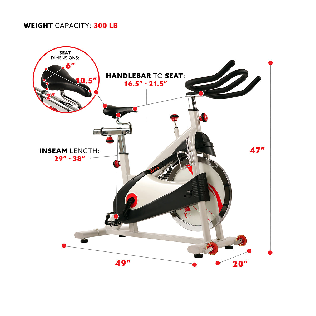  Premium Cycling Exercise Bike Indoor Fitness Belt Drive Clipless Pedal、mySite、ghnorth