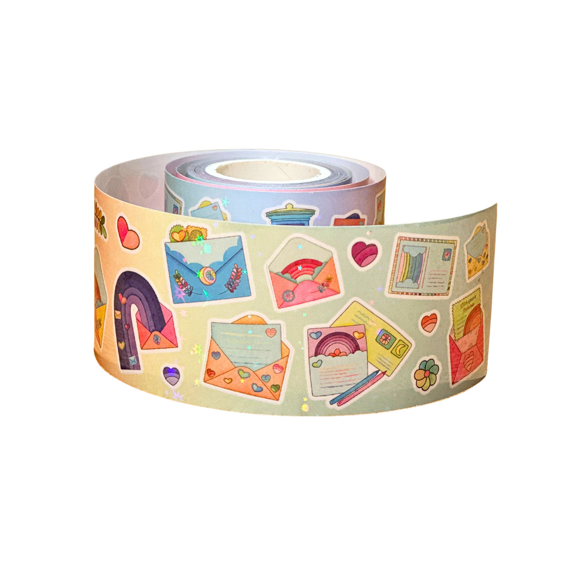  Rainbow Mail Infinity Sticker Roll、mySite、ghnorth