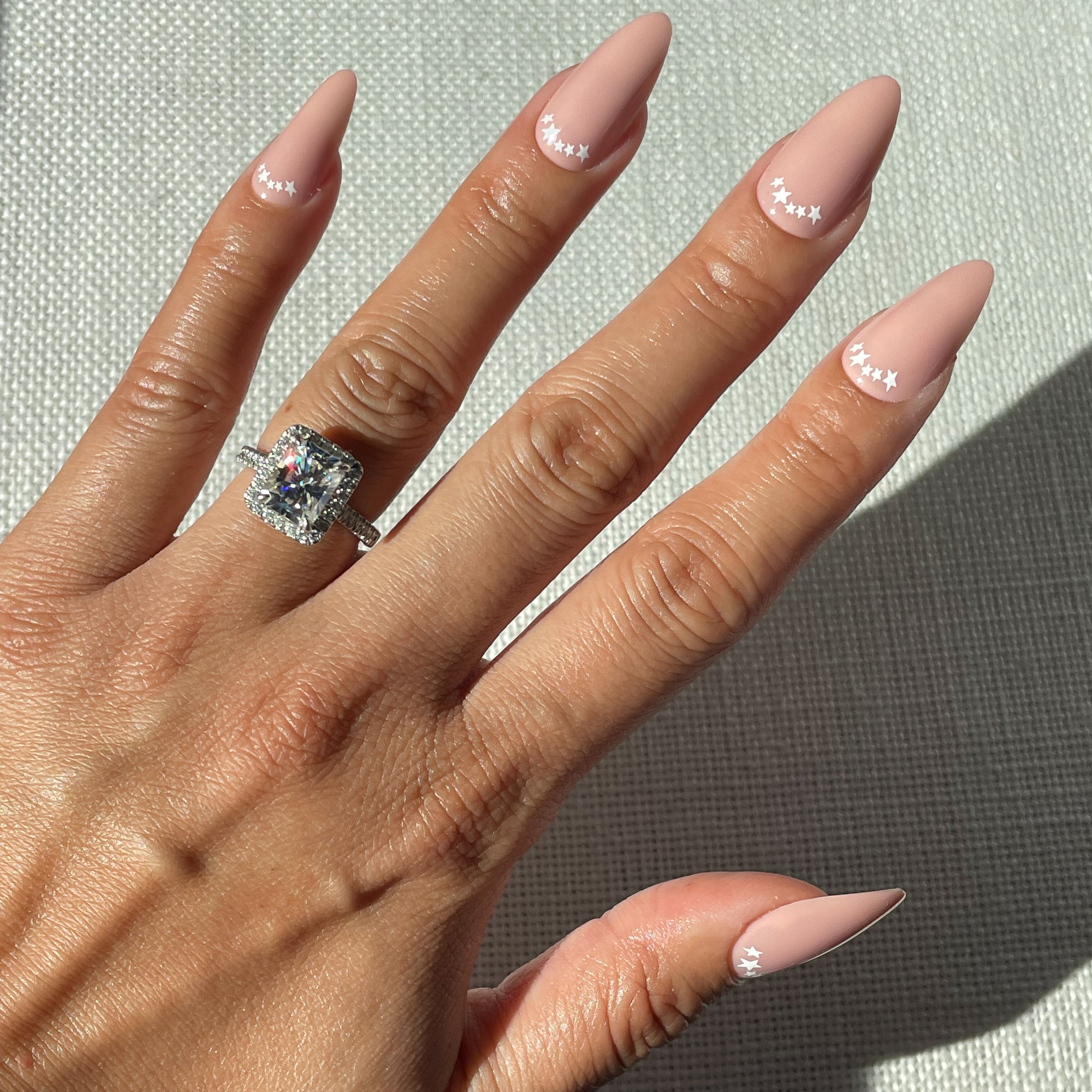 Star Halfmoon - Press-On | Long | Almond、mySite、solidvoid