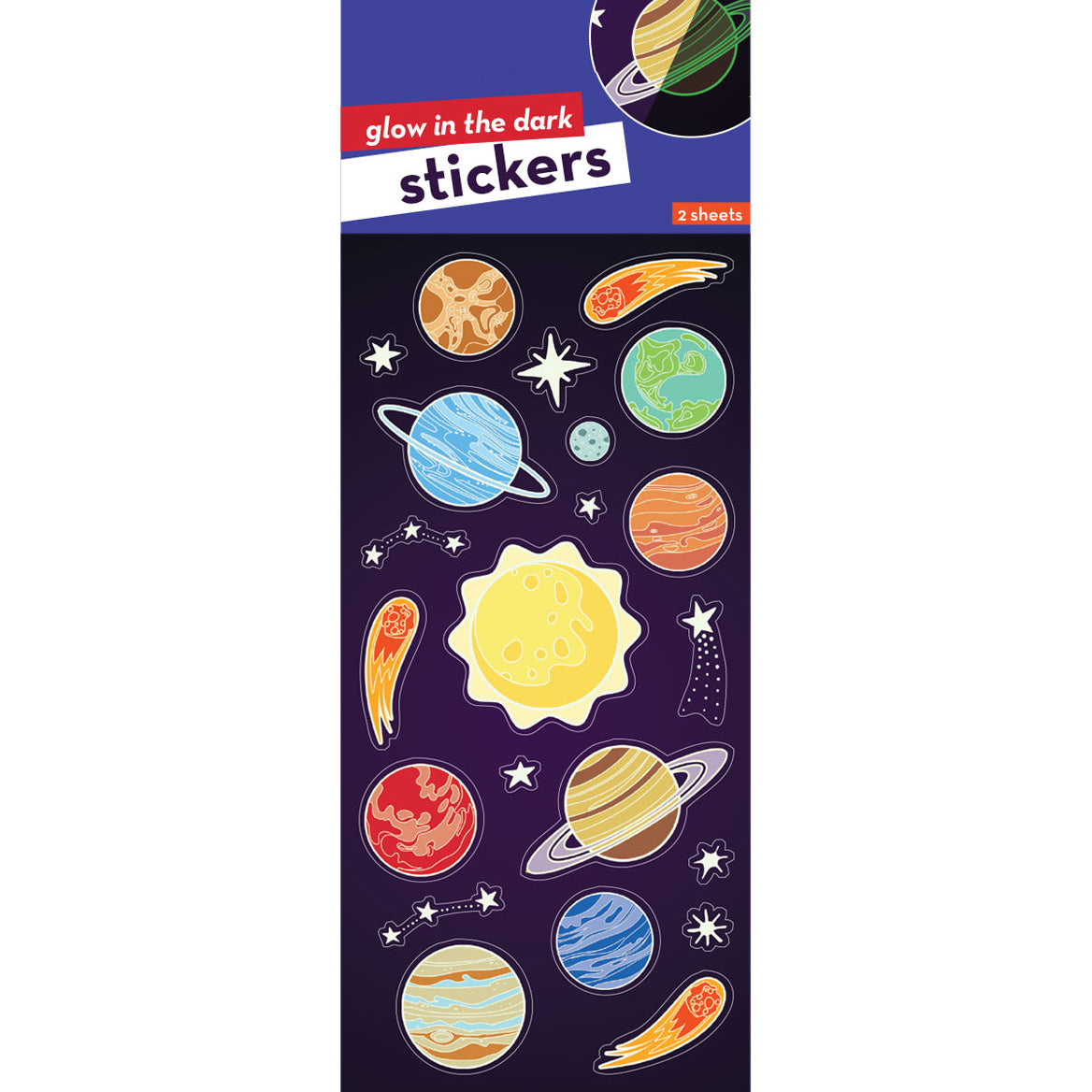  Solar System Planets Glow-In-the-Dark Stickers、mySite、ghnorth