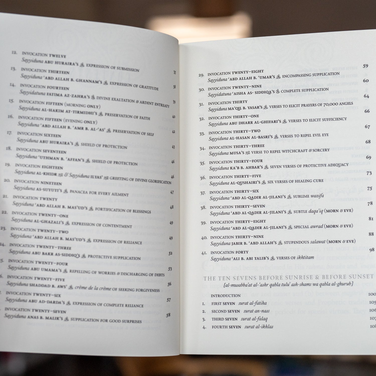 Morning & Evening Invocations and the Ten Sevens before Sunrise & before Sunset、mySite、topwebapps