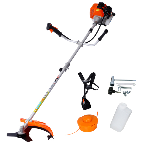 4 in 1 Multi-Functional Trimming Tool, 52CC 2-Cycle Garden Tool System with Gas Pole Saw, Hedge Trimmer, Grass Trimmer, and Brush Cutter EPA Compliant、、eastwooduniform