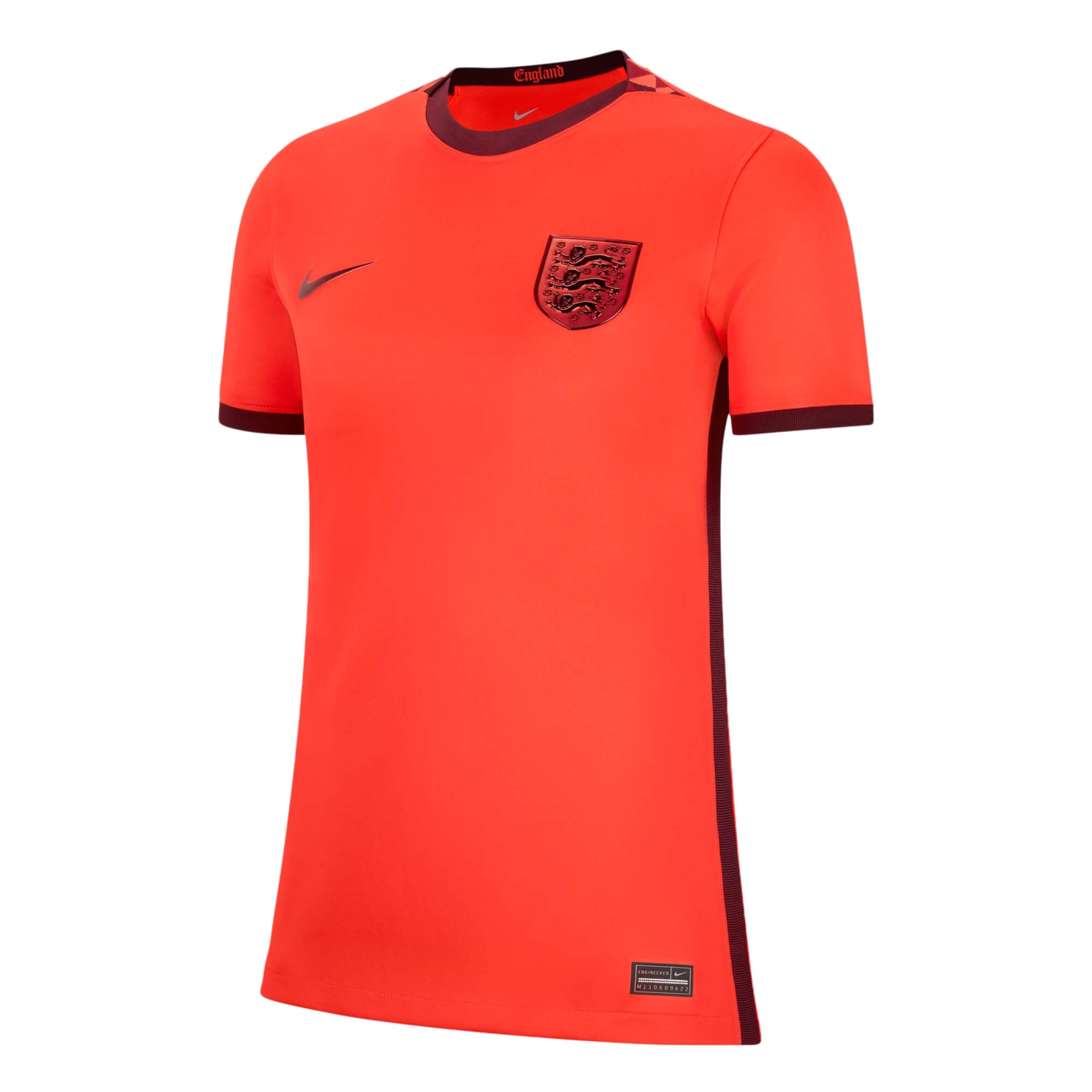 Nike Women's England 2022/23 Away Jersey Crimson/Maroon、mySite、noshort