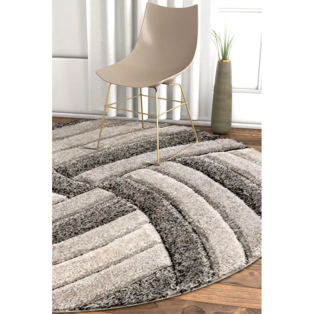 Ucci Grey Modern 3D Textured Shag Rug、mySite、gigharbornorthrealestate