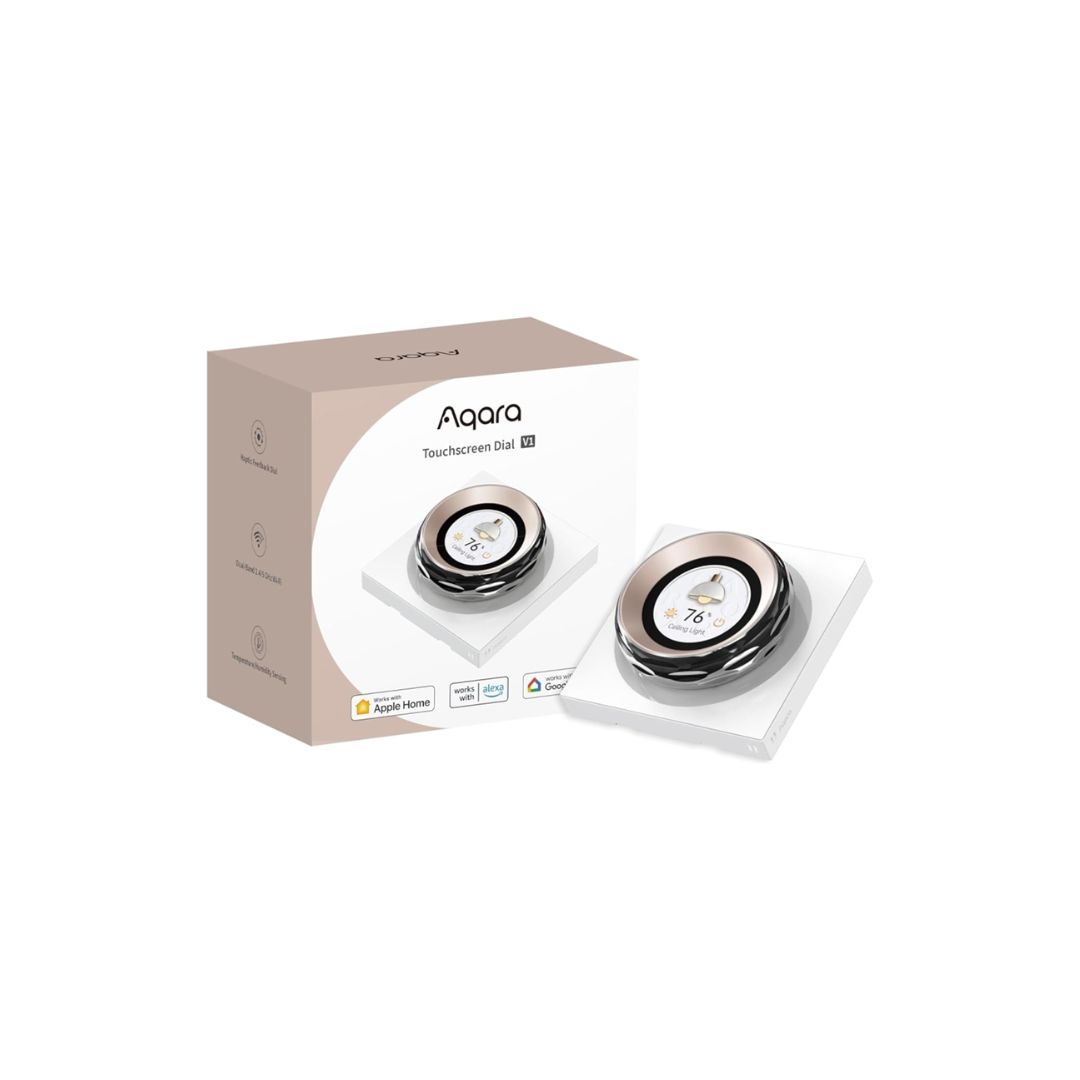 Aqara Interruptor de parede rotativo com Display Touchscreen 1.32'' - DS-K01D、mySite、fannypackpong