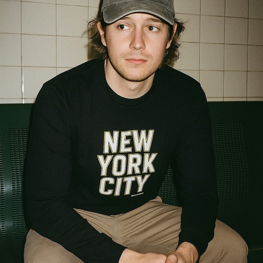 Souvenir Edit: NEW YORK CITY Cream Block Long Sleeve、mySite、vikingsvslions