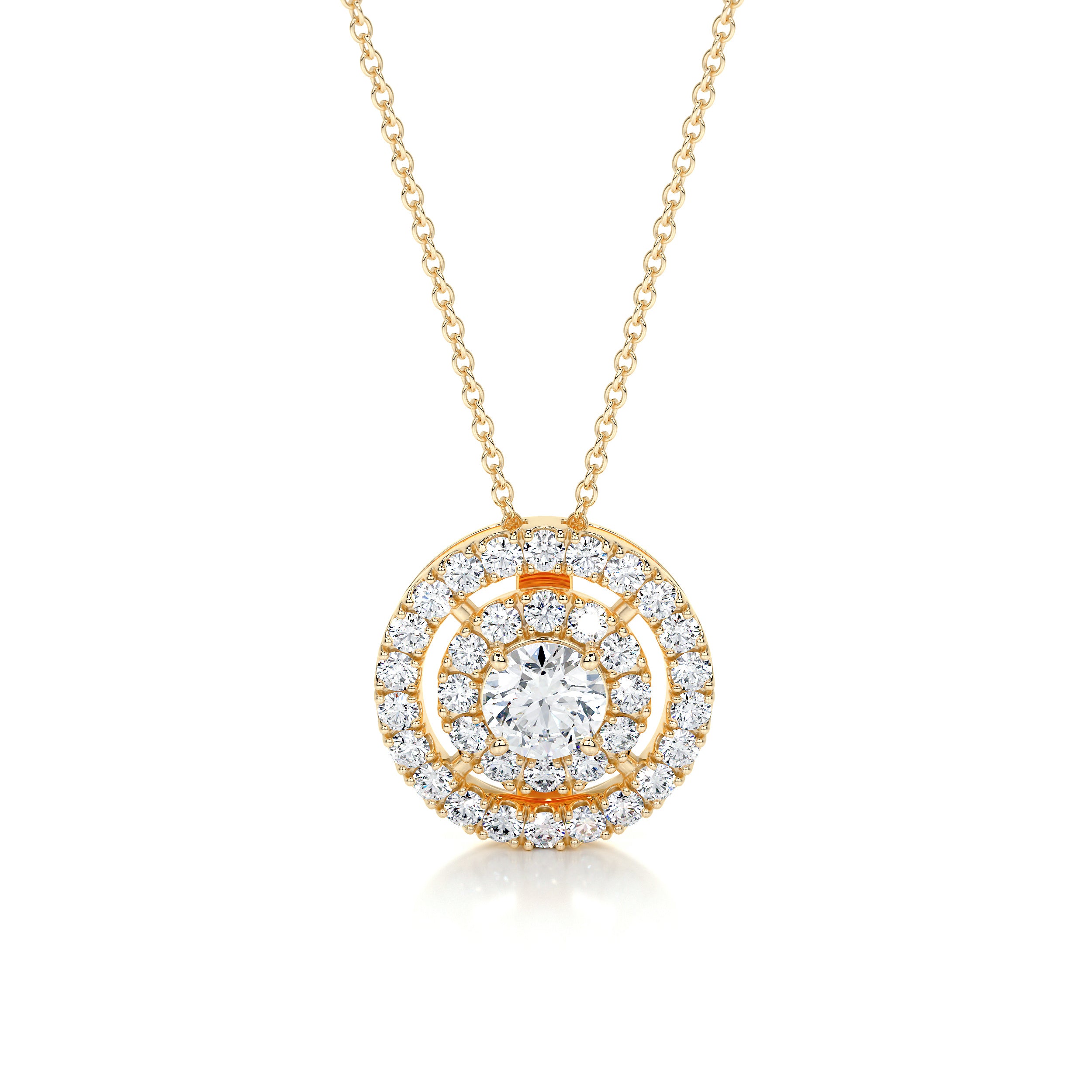 Joan Diamond Pendant (0.5 Carat) - 18K Yellow Gold、mySite、hinf8tx79