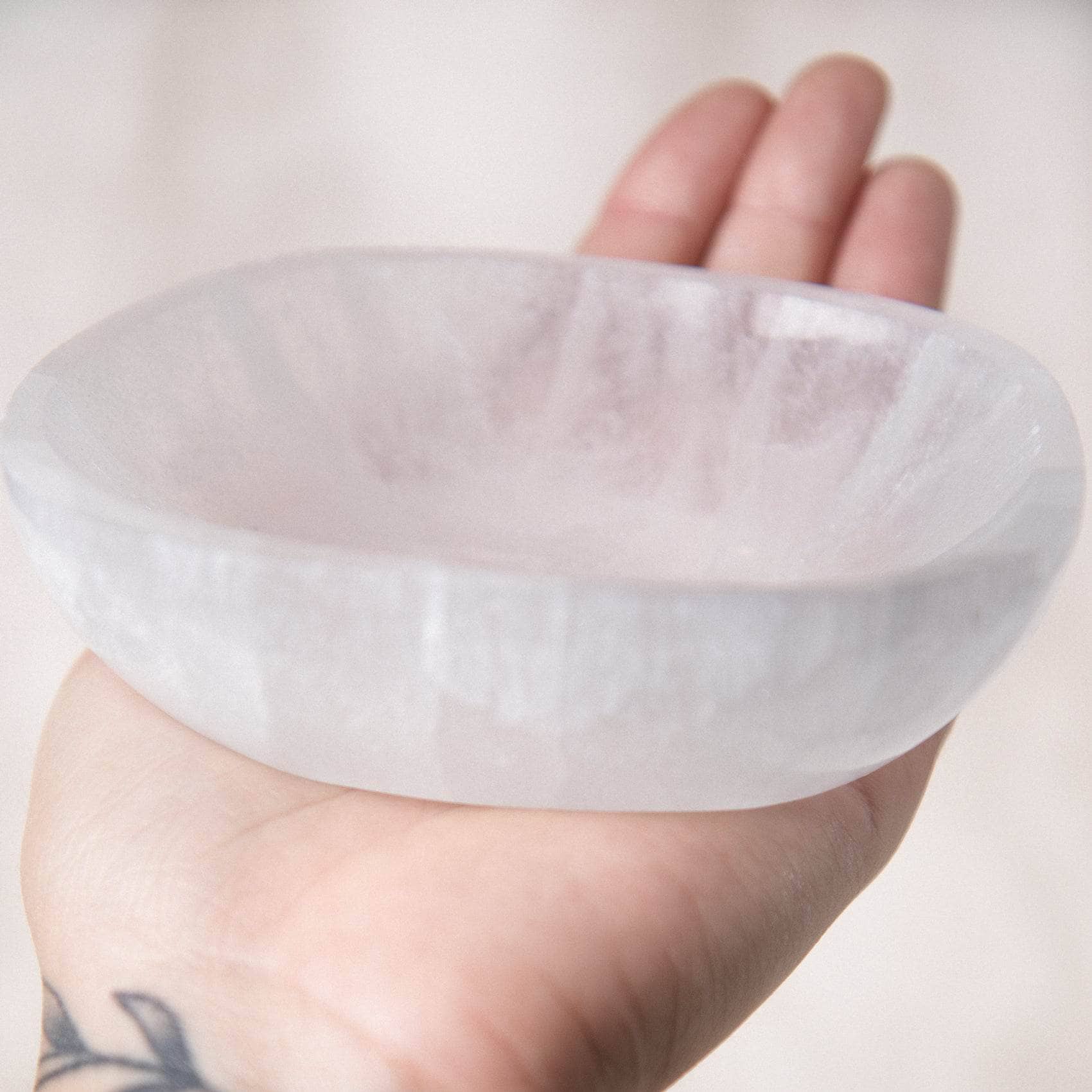 Selenite Crystal Recharging Bowl - Hand Carved、mySite、hinf8tx79