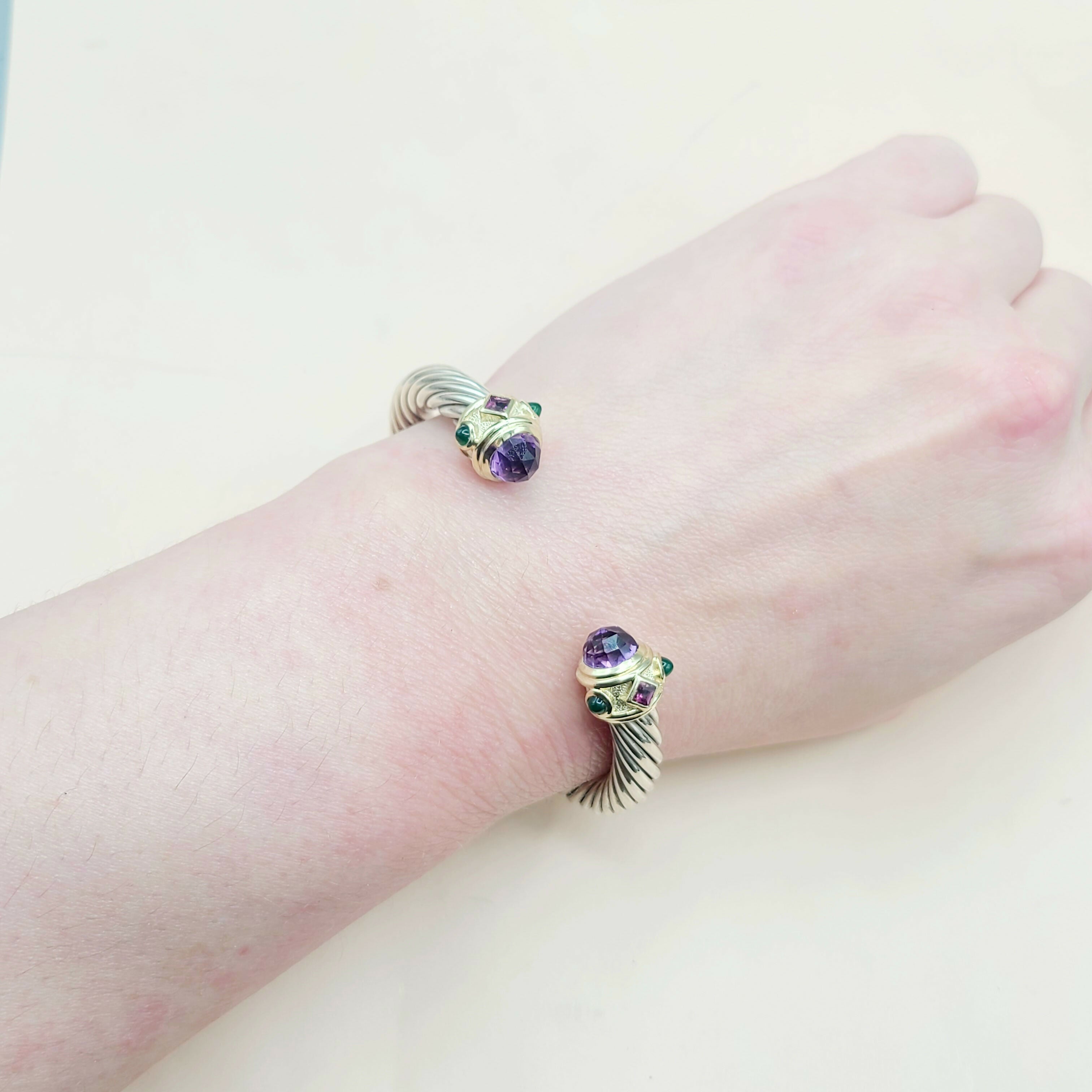 David Yurman Renaissance Bracelet 7mm Amethyst & Garnet、mySite、hinf8tx79