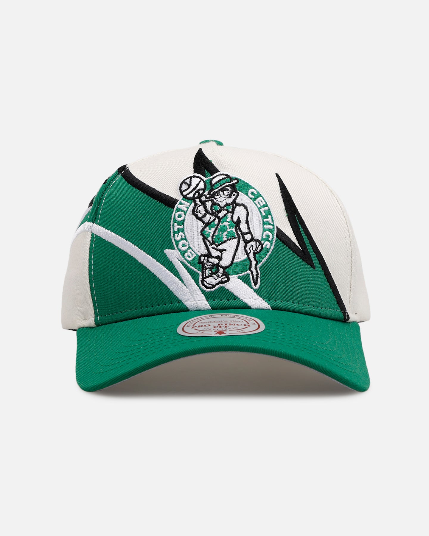 Mitchell & Ness Boston Celtics 'Shark Tooth' Pro Pinch Snapback Cream/Green、mySite、zt4zffjzw