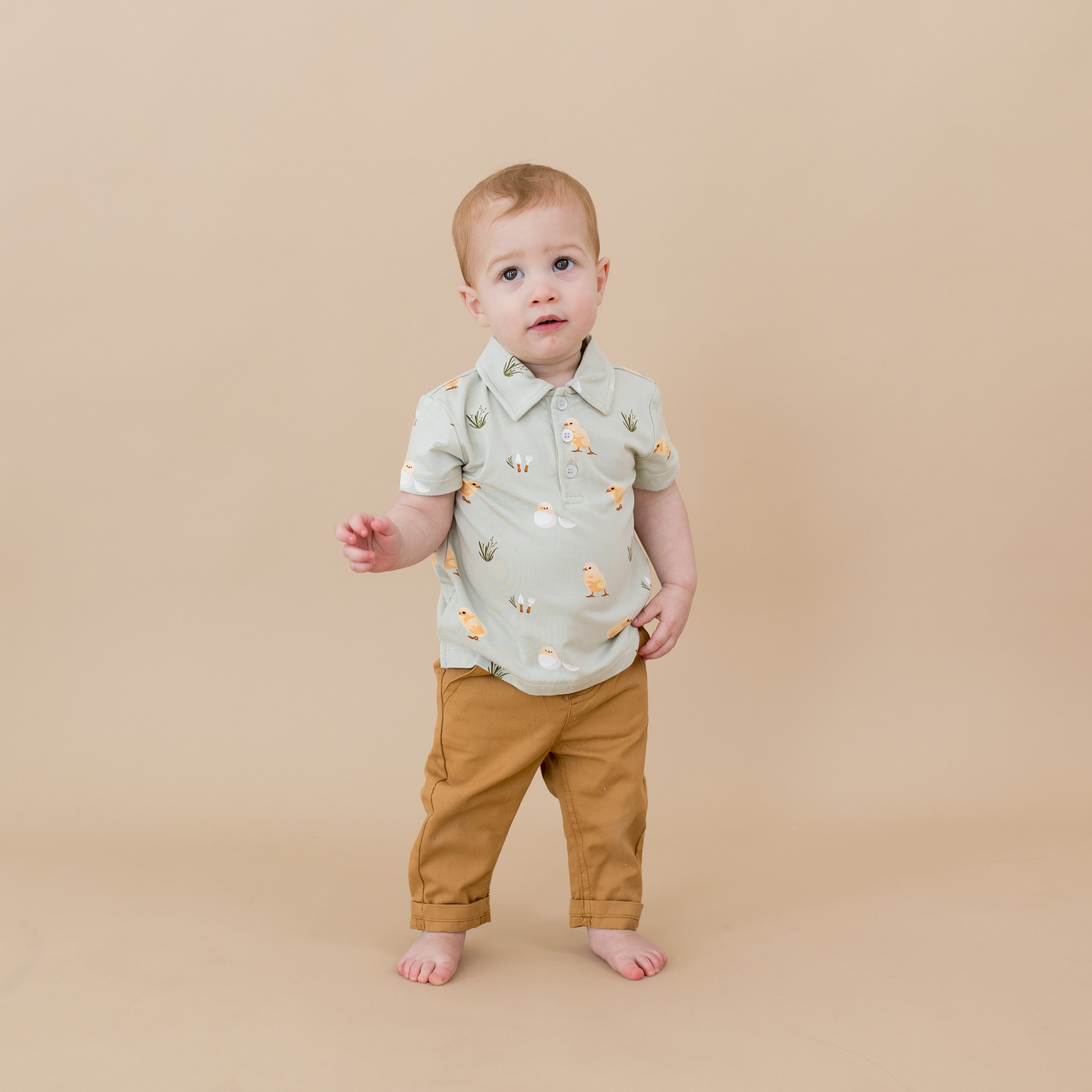  Toddler Short Sleeve Polo in Aloe Chick、mySite、layawaytickets