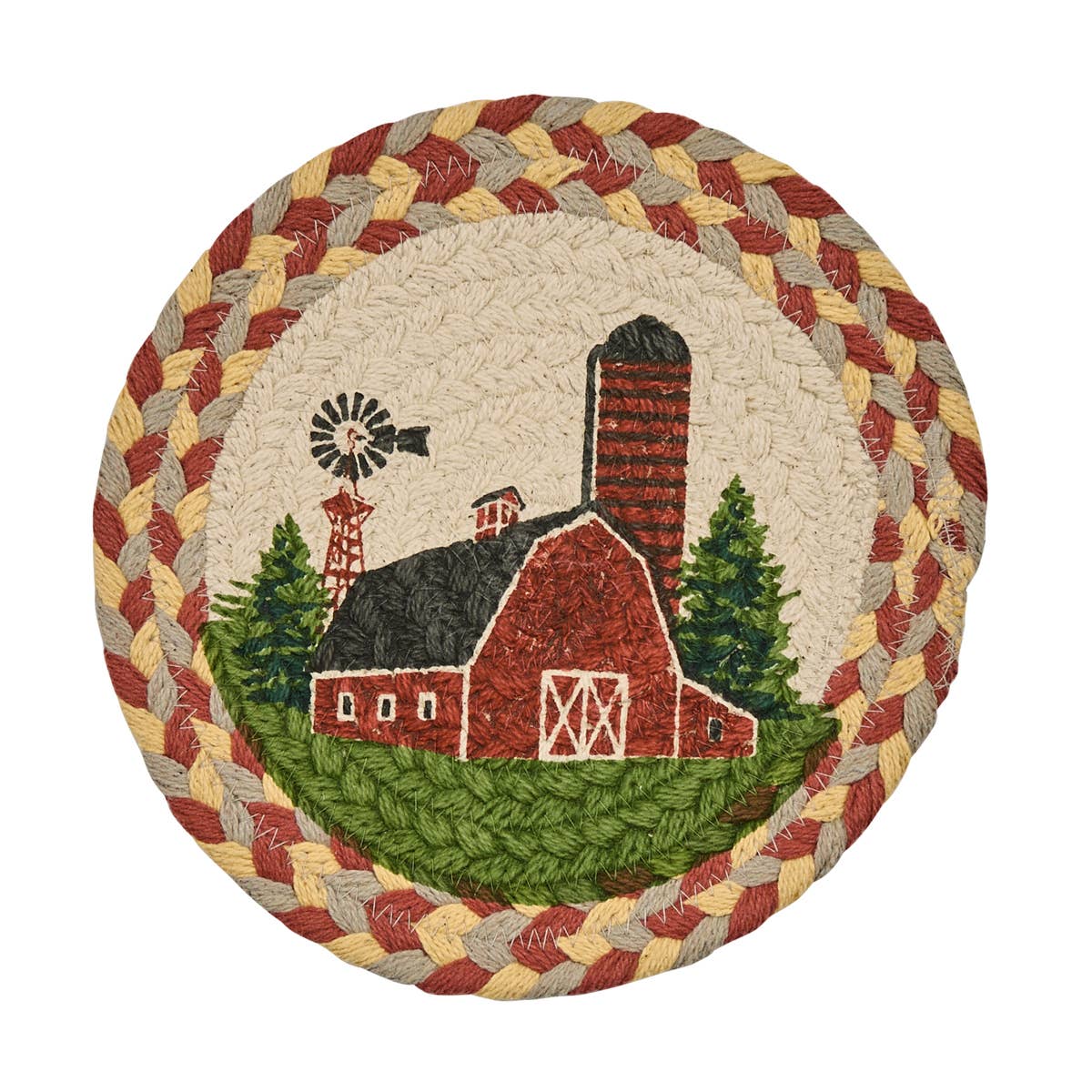 Park Designs - Barn Printed Braided Trivet 8、mySite、g9winljtr