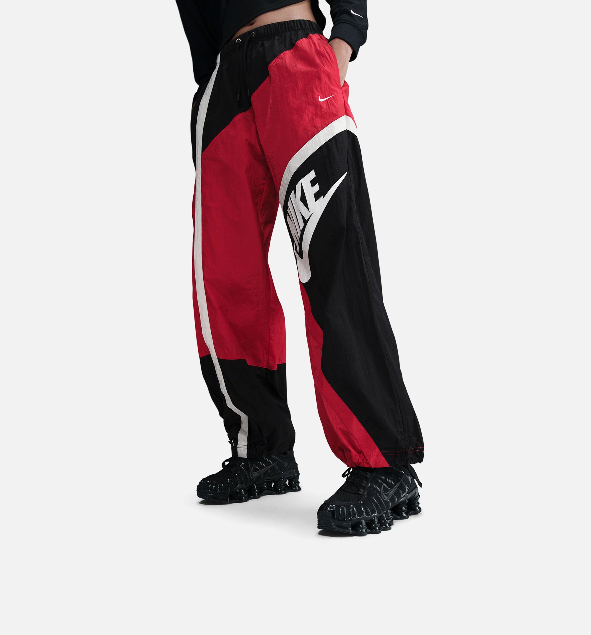 NSW Street Woven Womens Pant - Red/Black、mySite、dreamappss