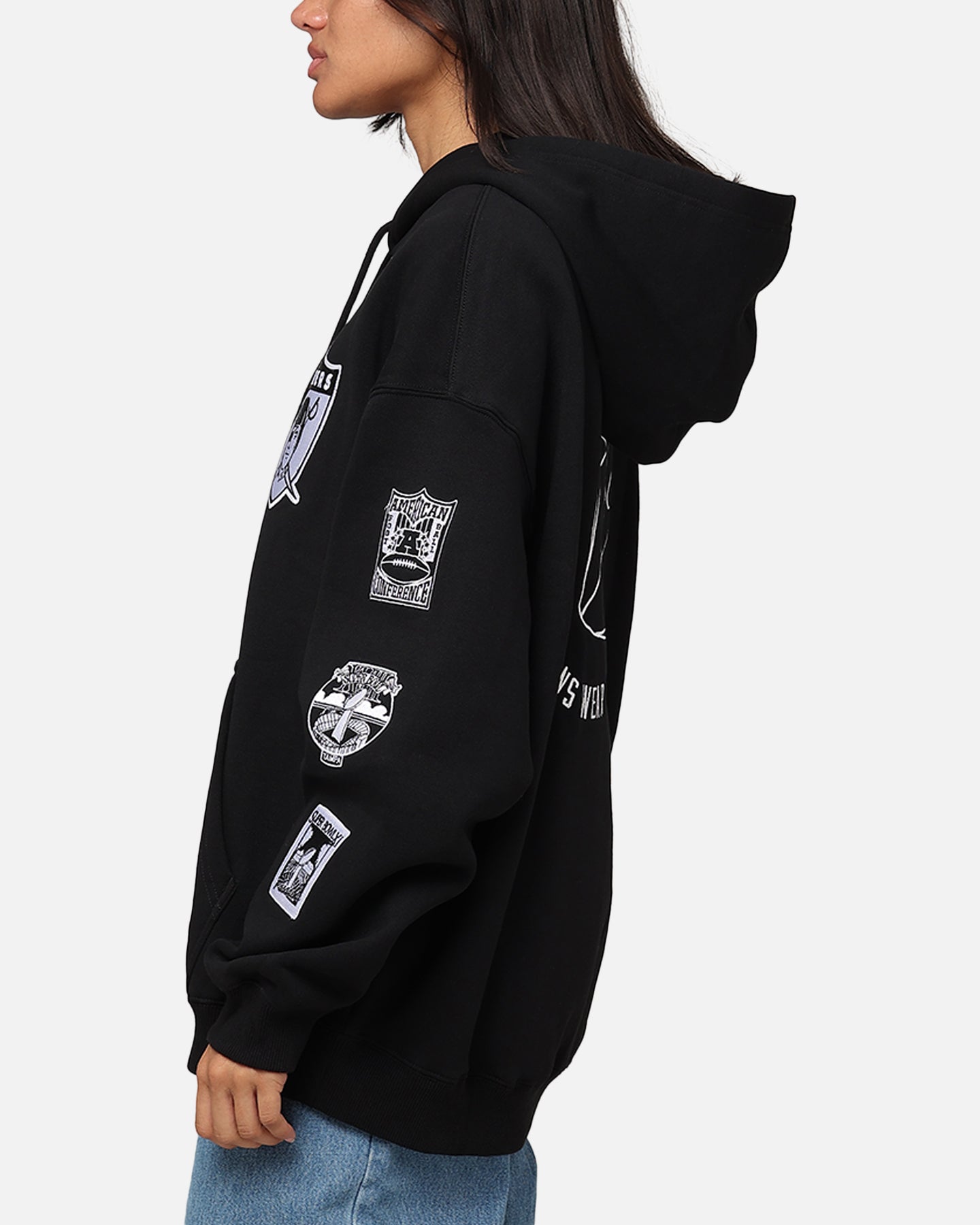 Mitchell & Ness Los Angeles Raiders History Hoodie Faded Black、mySite、zt4zffjzw