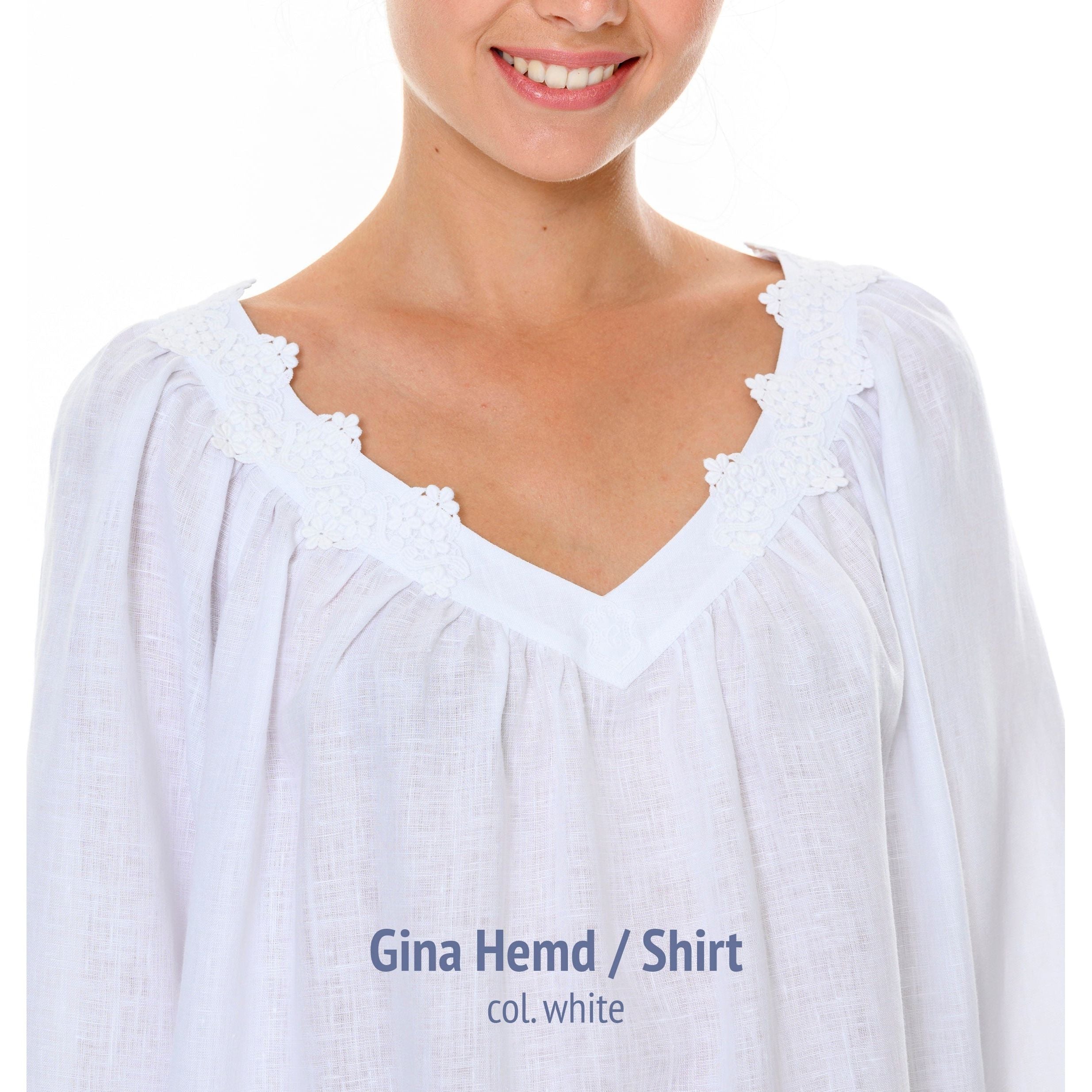  Celestine Gina Hemd Shirt - White、mySite、justintrudeaud