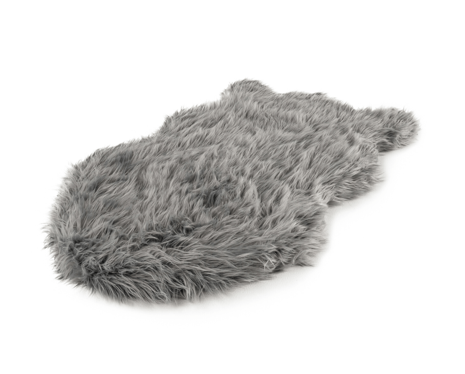 PupRug™ Faux Fur Orthopedic Dog Bed Cover - Charcoal Grey (Bed Not Included)、mySite、solidvoid